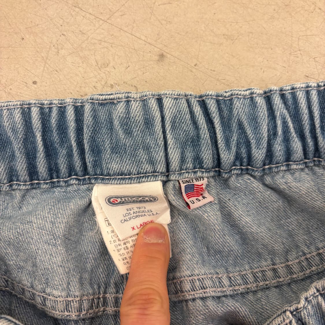 아웃도어프로덕츠 밴딩 데님 팬츠 상품이미지4