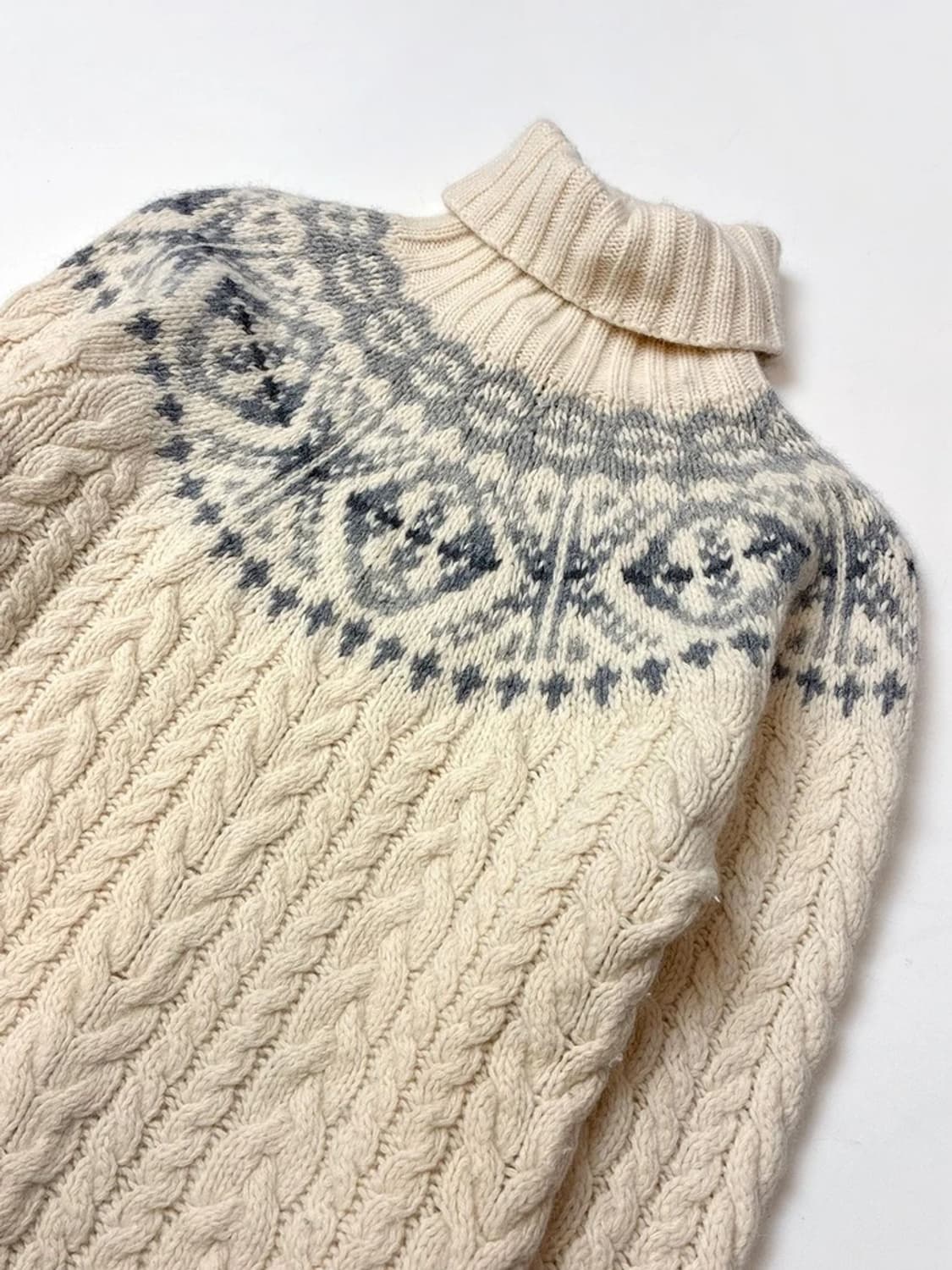 로렌 랄프로렌 핸드메이드 앙고라 래빗 청키 스웨터 PN5133 상품이미지3