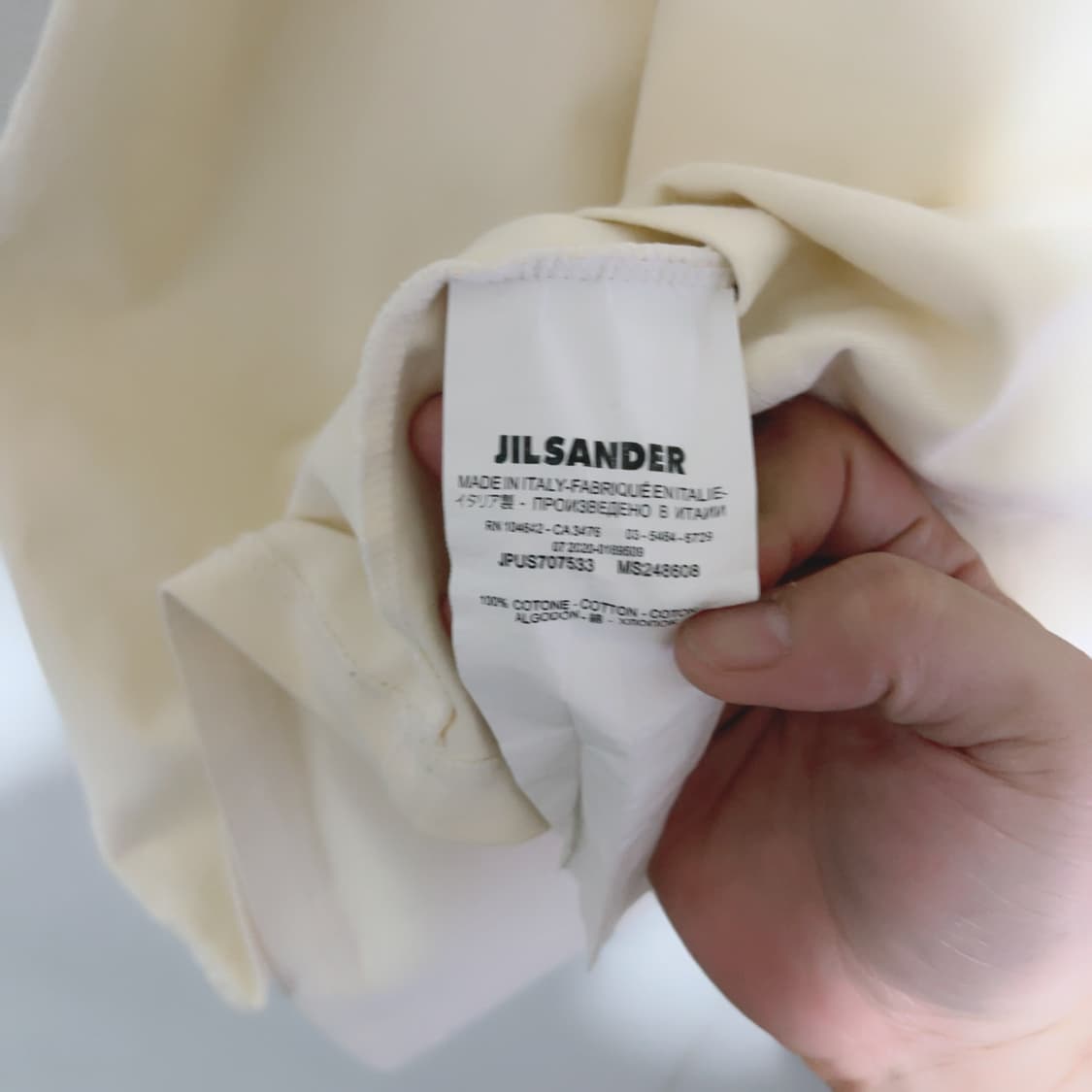 질샌더 로고 프린팅 여름 공용 반팔티 상품이미지5