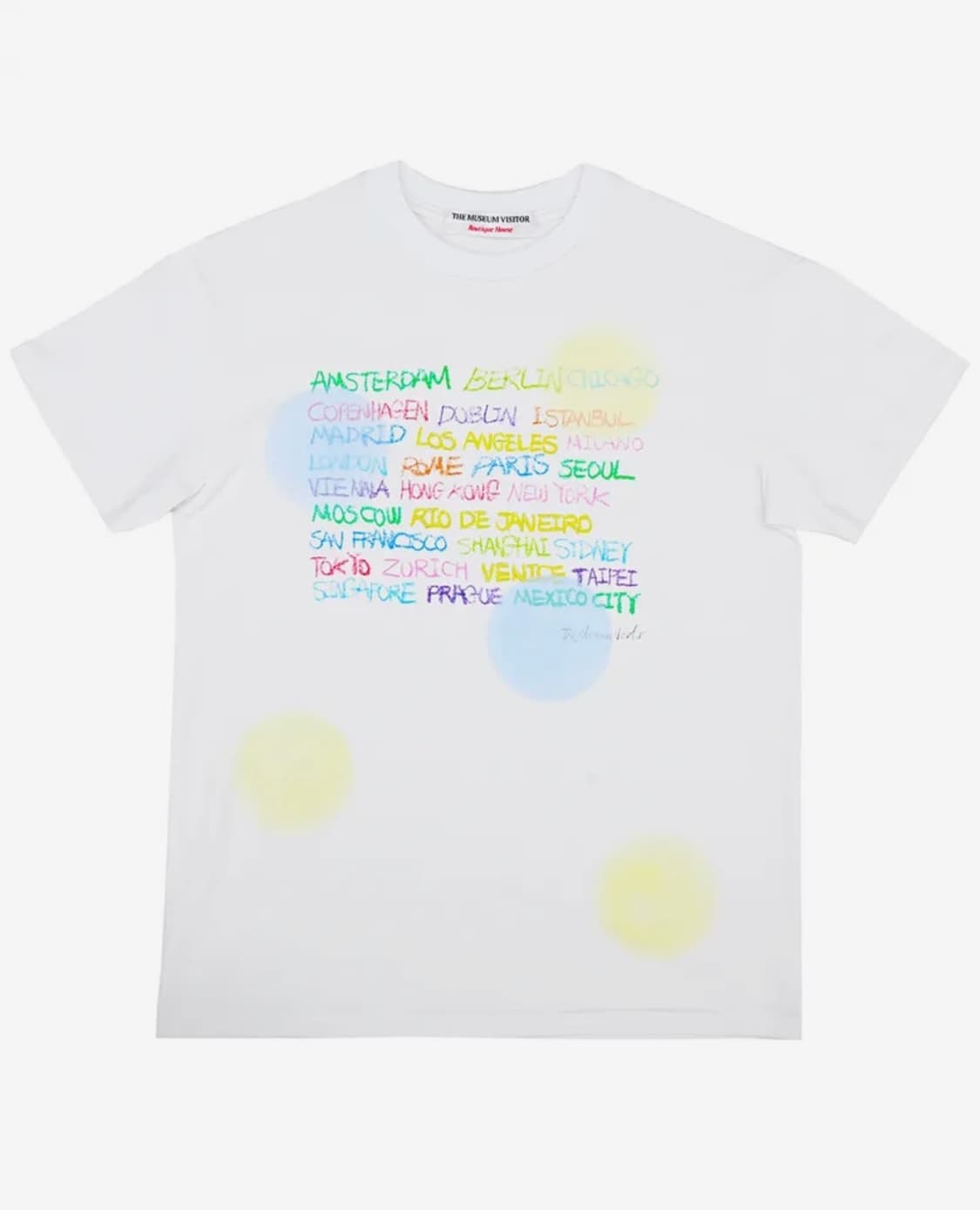 (택O새제품) 더뮤지엄비지터 시티 드로잉 그래픽 티셔츠 화이트 L 상품이미지1