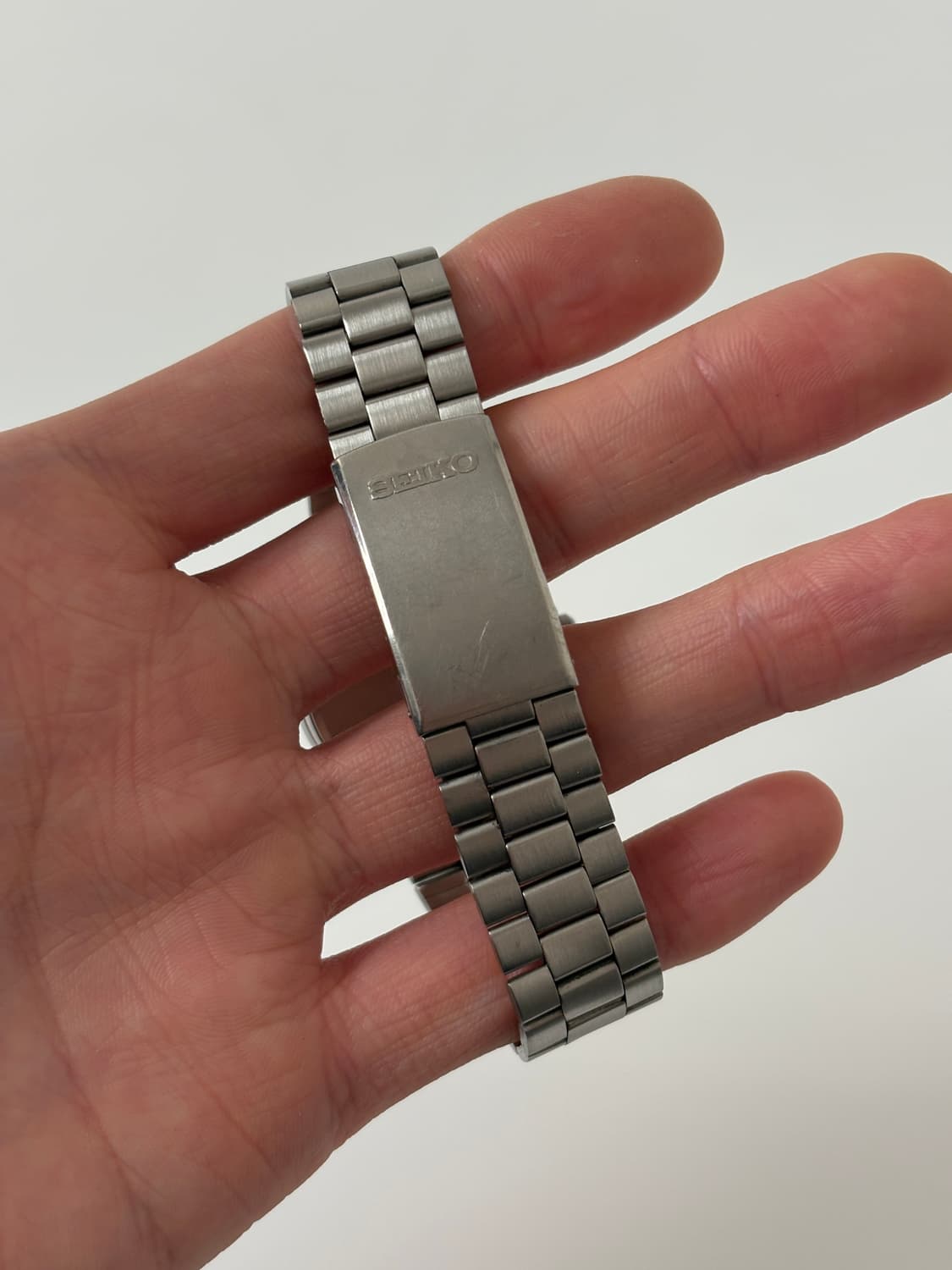 세이코 1980년대 Chronos 블랙 다이얼 실버 쿼츠 남성 상품이미지7