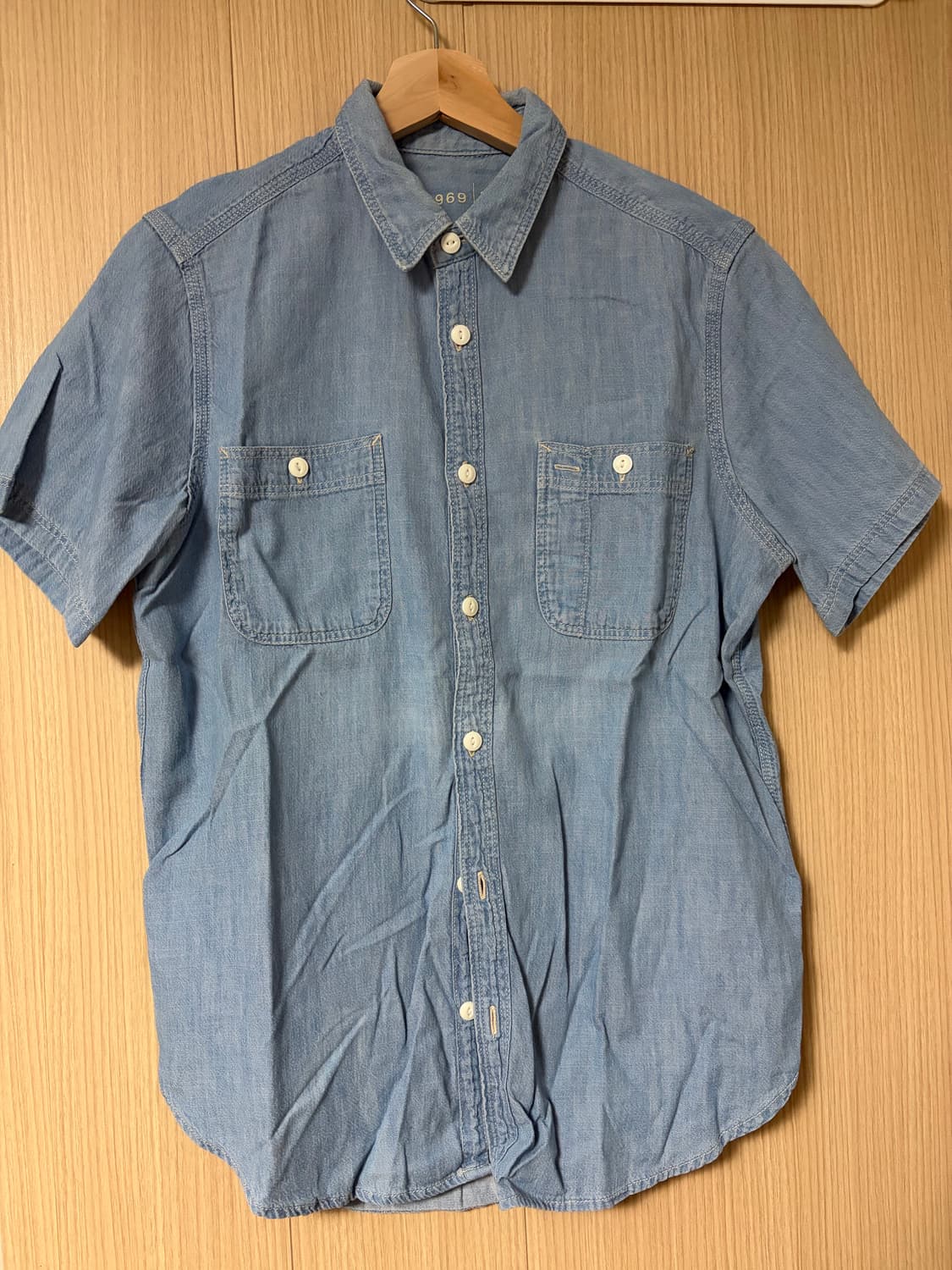 GAP 샴브레이 아이코닉 워커셔츠 (S) 상품이미지1