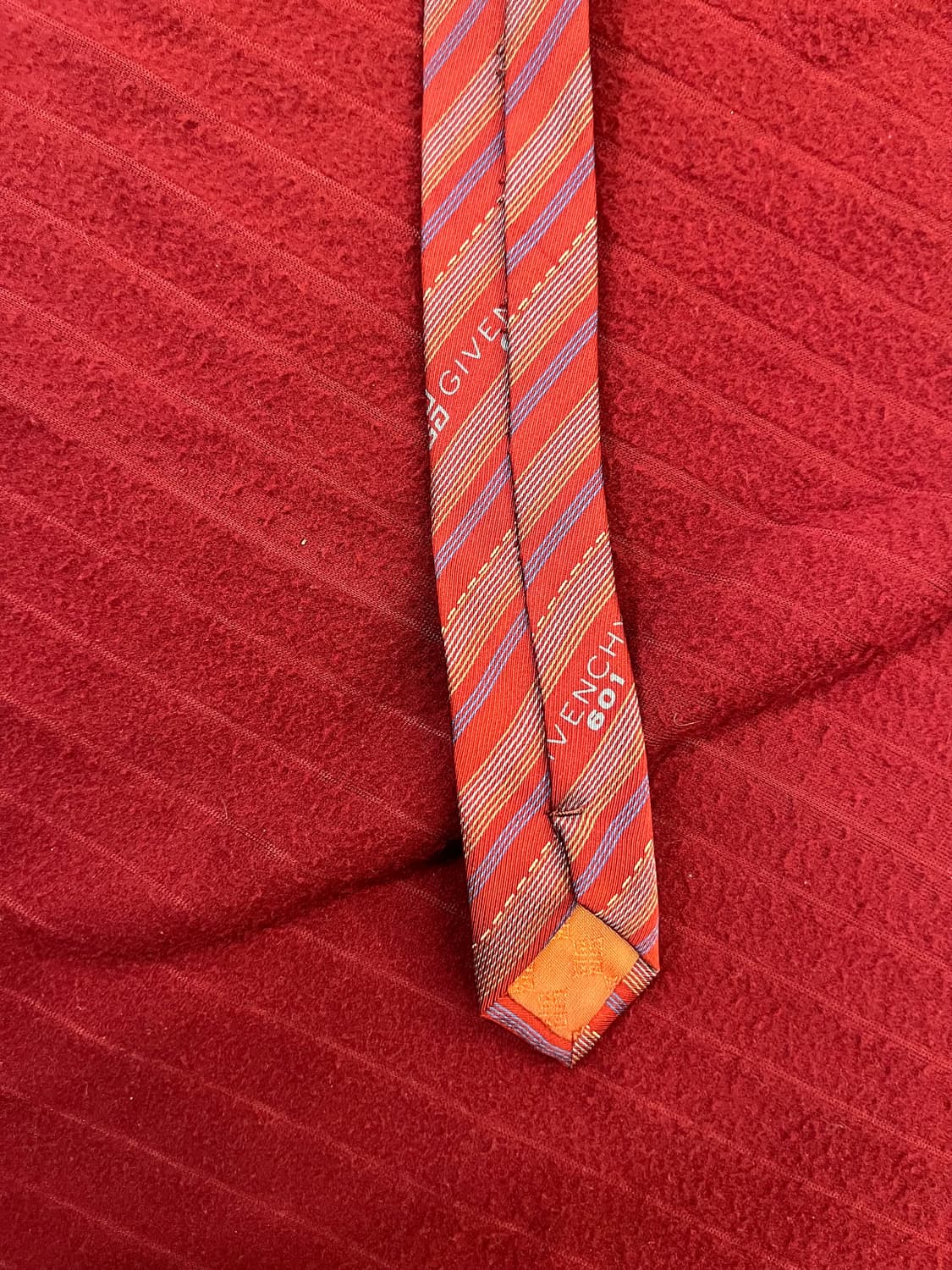 지방시 스트라이프 넥타이 레드 #csz3054 상품이미지3