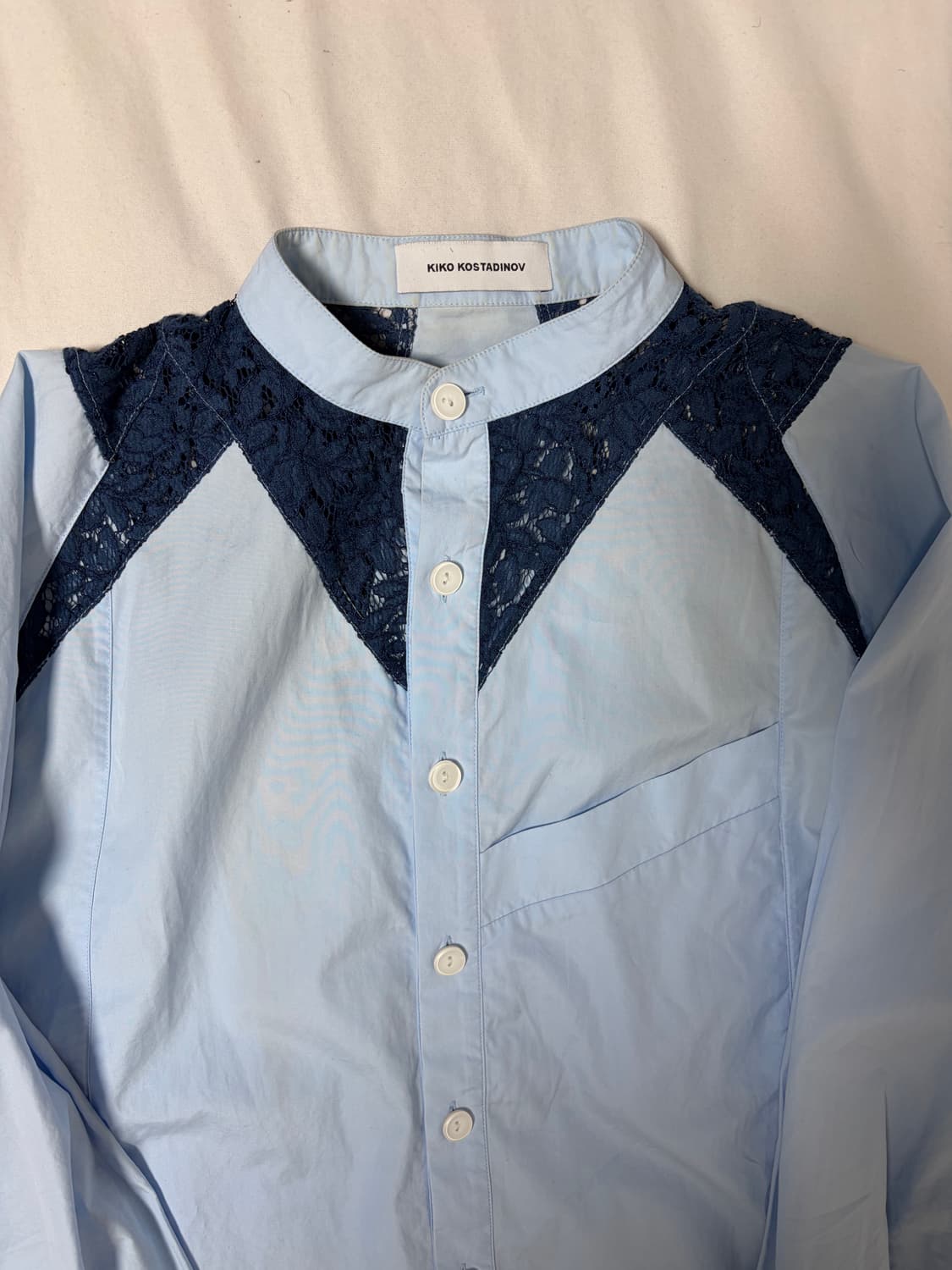 [46] 키코 코스타디노브 퓨쳐 롱 셔츠 블루 상품이미지2