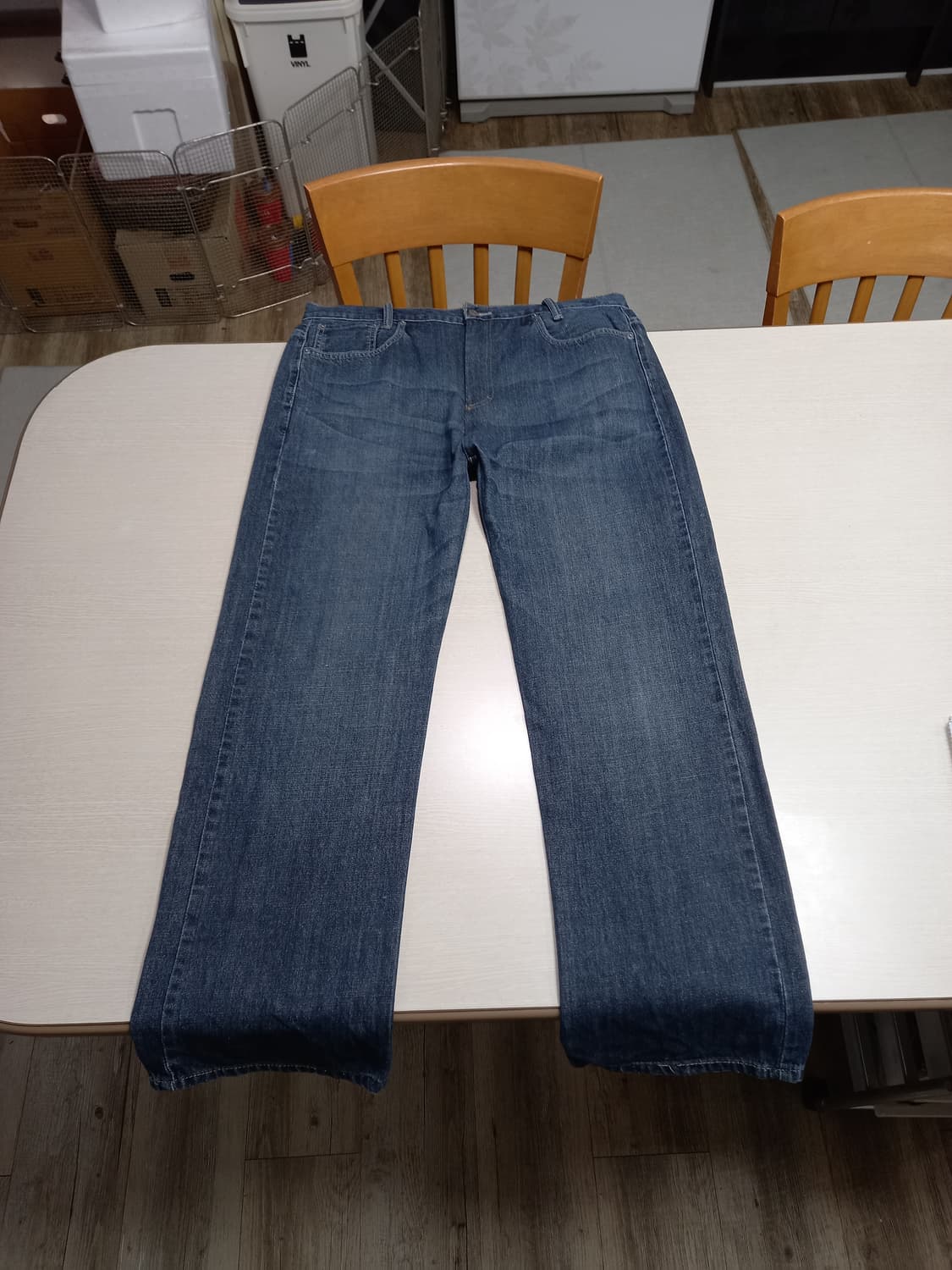 38 리바이스569 워싱 와이드진 진청 38-157 상품이미지1