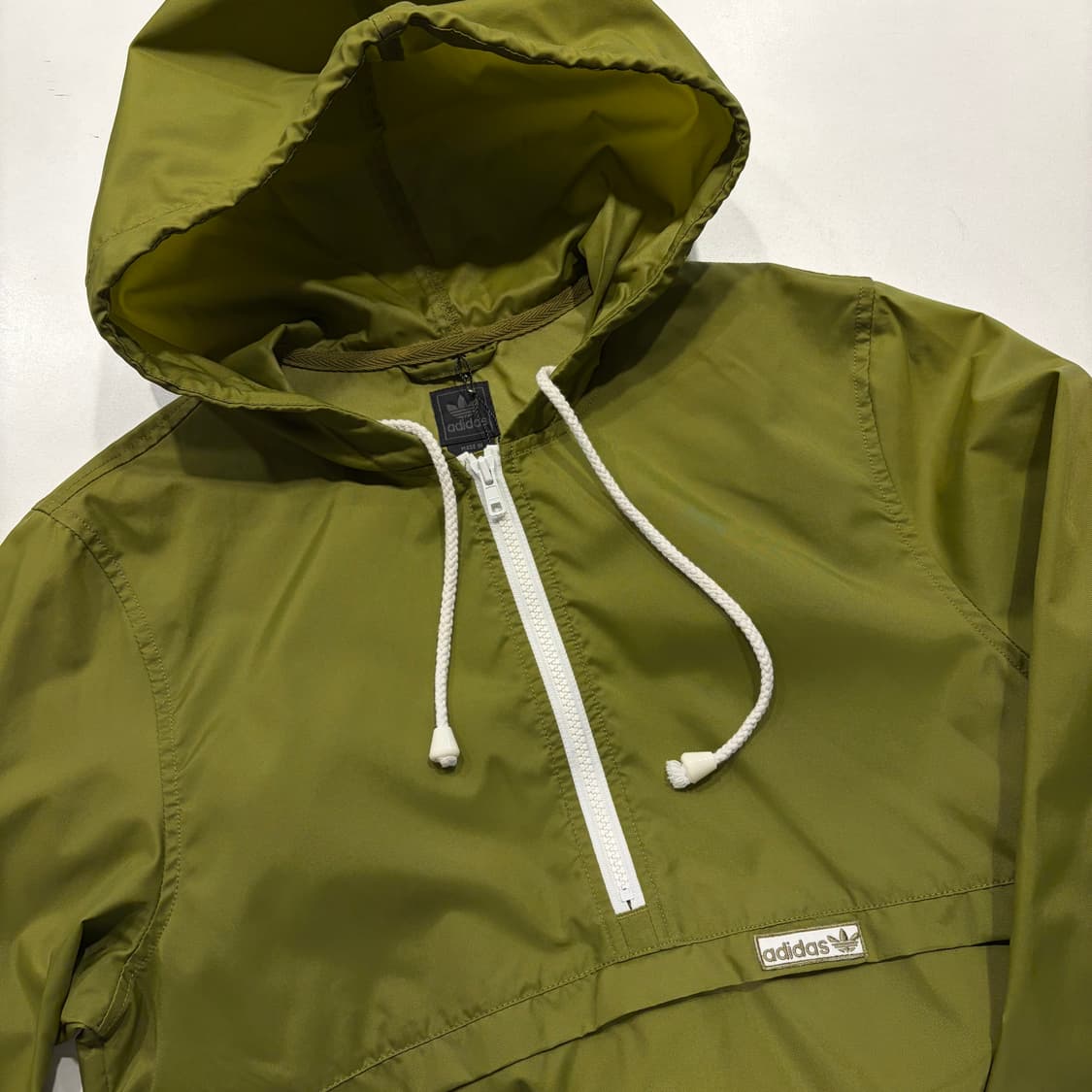 [85] 아디다스 올리브 그린 아노락 후드 바람막이 C508 상품이미지3