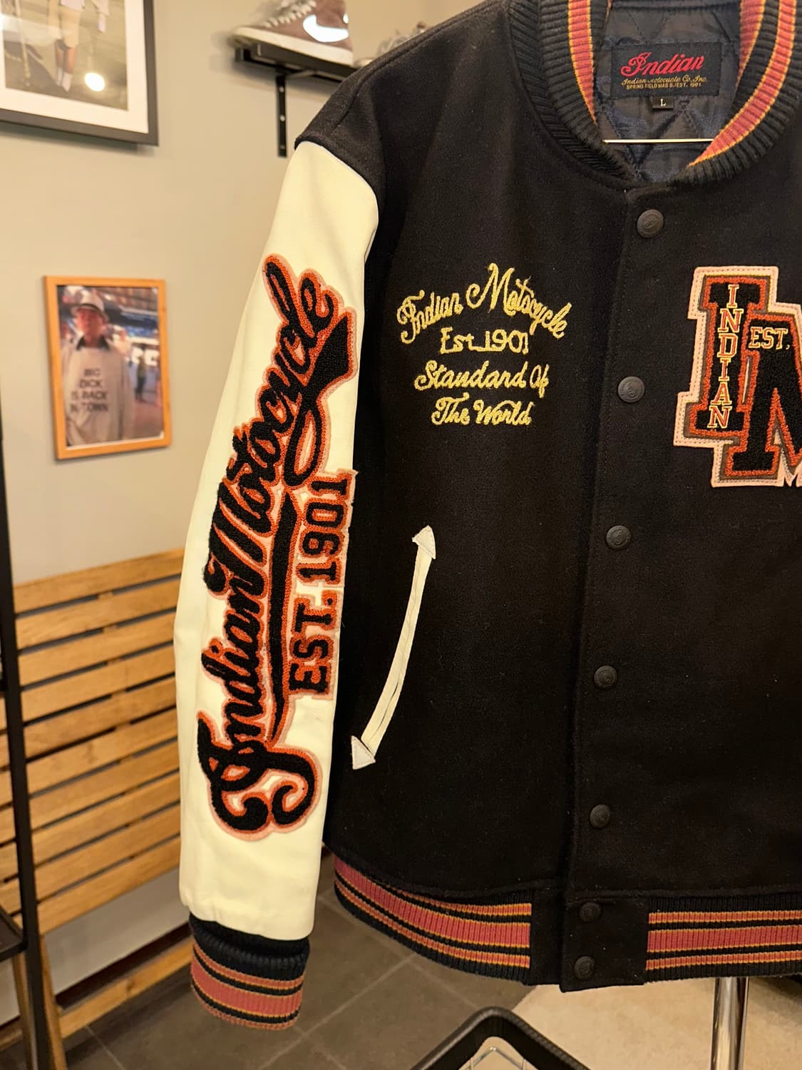 Indian Motorcycle logo patch varsity  상품이미지8