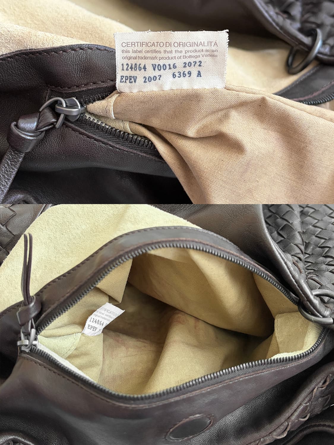 보테가베네타 인트레치아토 캄파나 호보백 라지 판매합니다. 상품이미지6