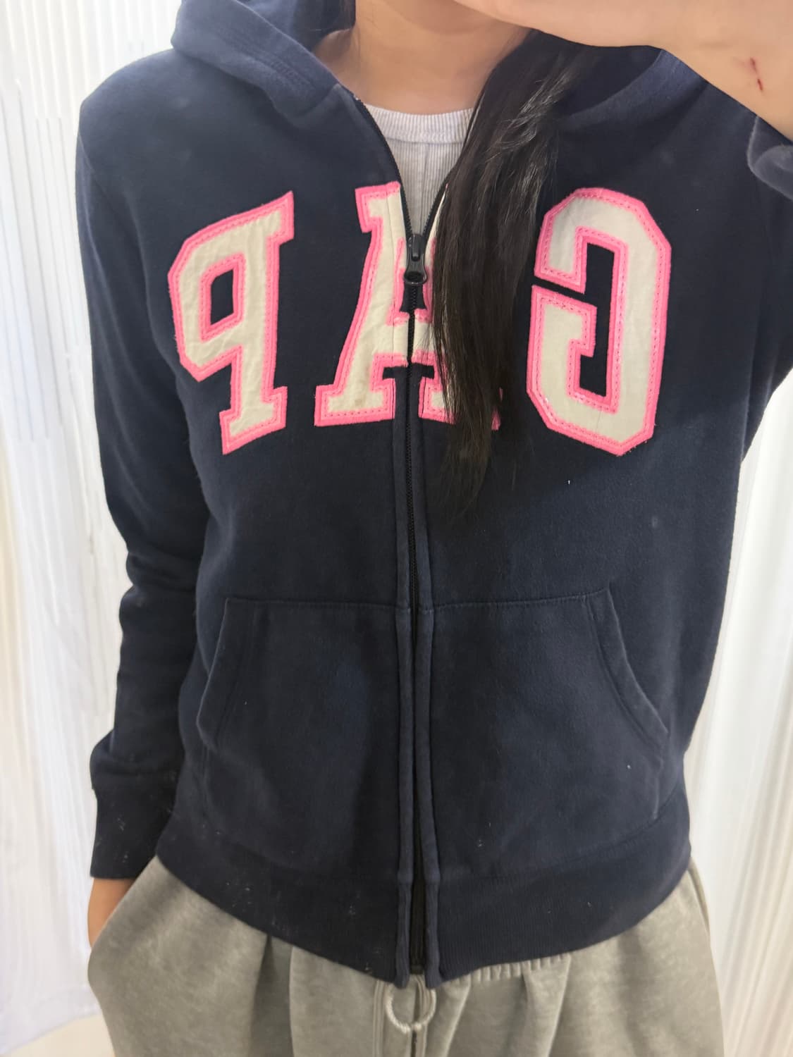 갭 네이비 후드집업 s 상품이미지1