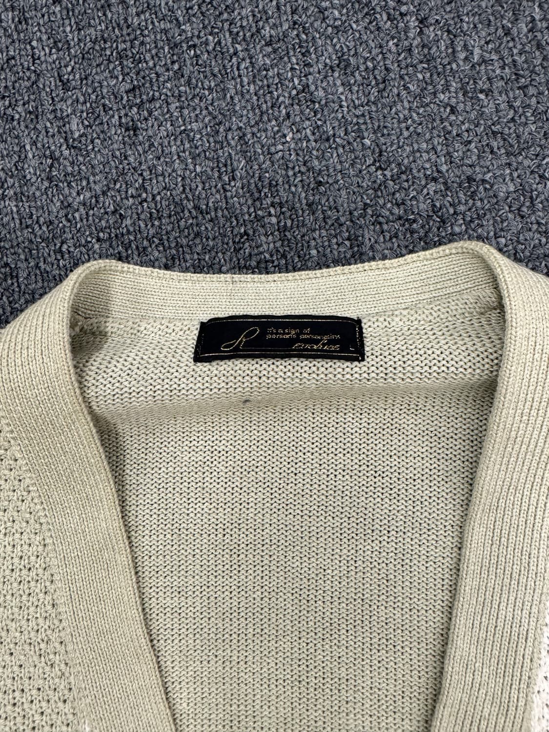 L)Japanese vintage 아가일 패턴 가디건 상품이미지4