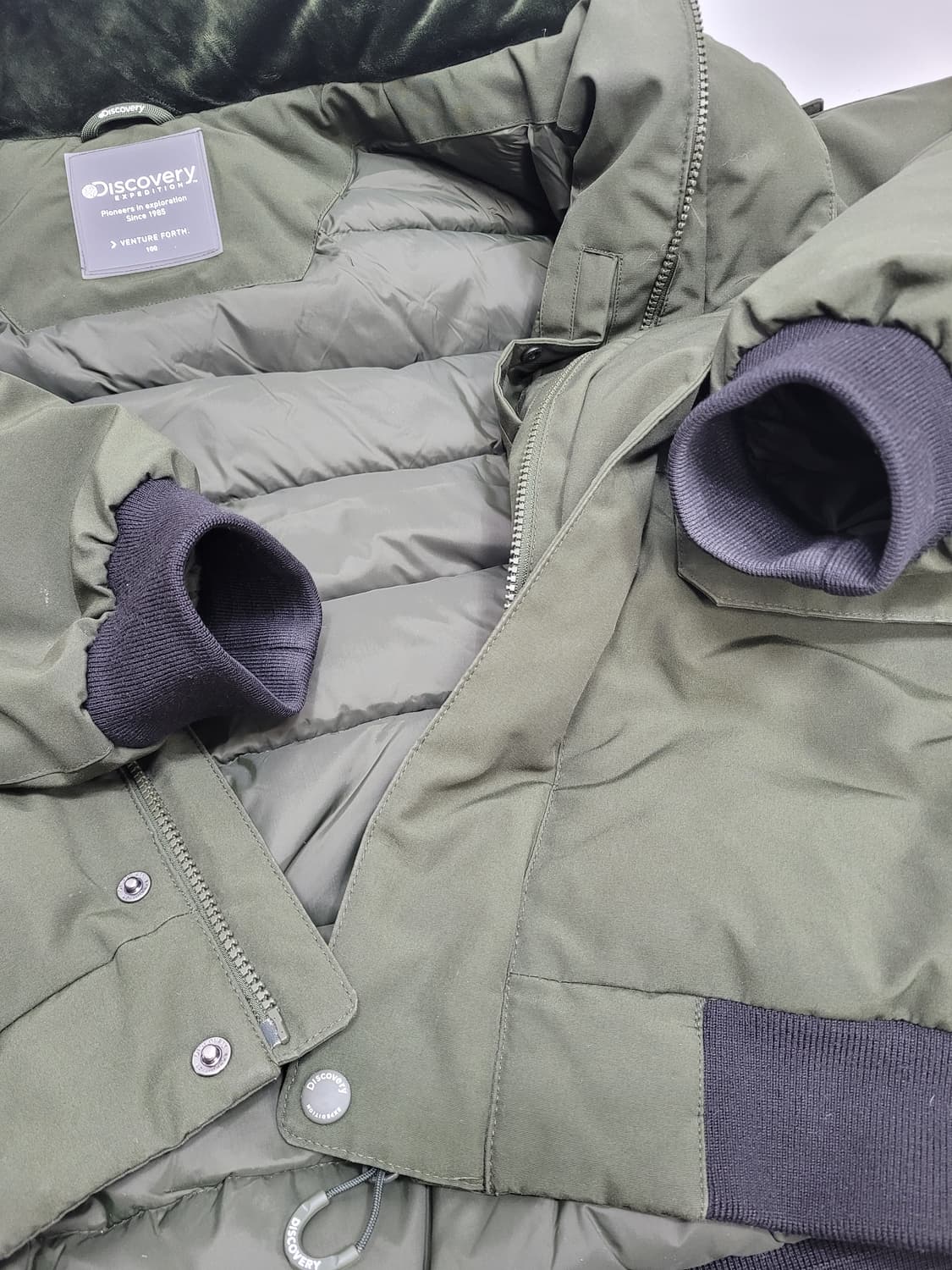 디스커버리 익스페디션 21FW 마운틴쿡 RDS 다운 패딩/남 100 카키 상품이미지7