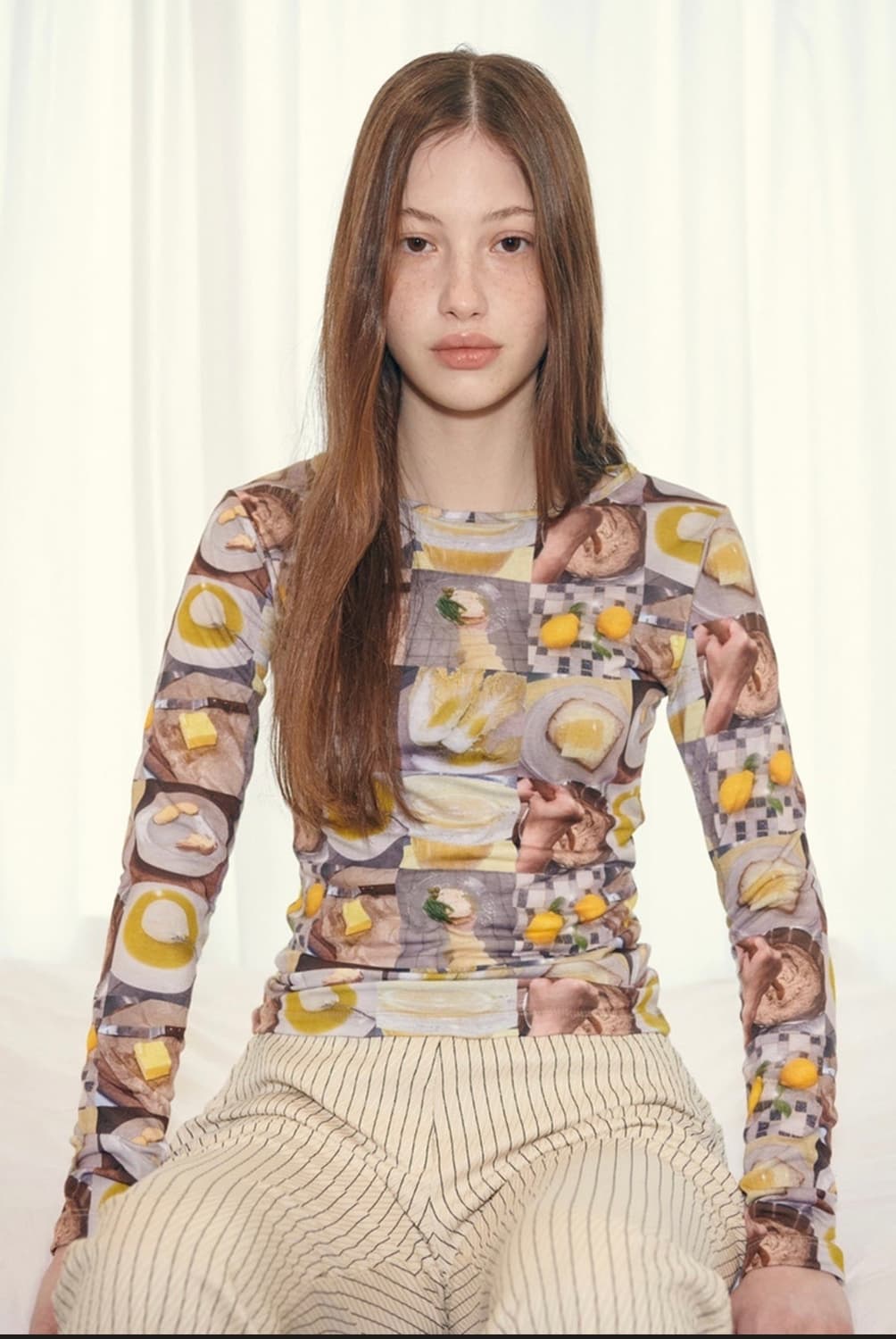 시눈 프린팅 긴팔 상품이미지3