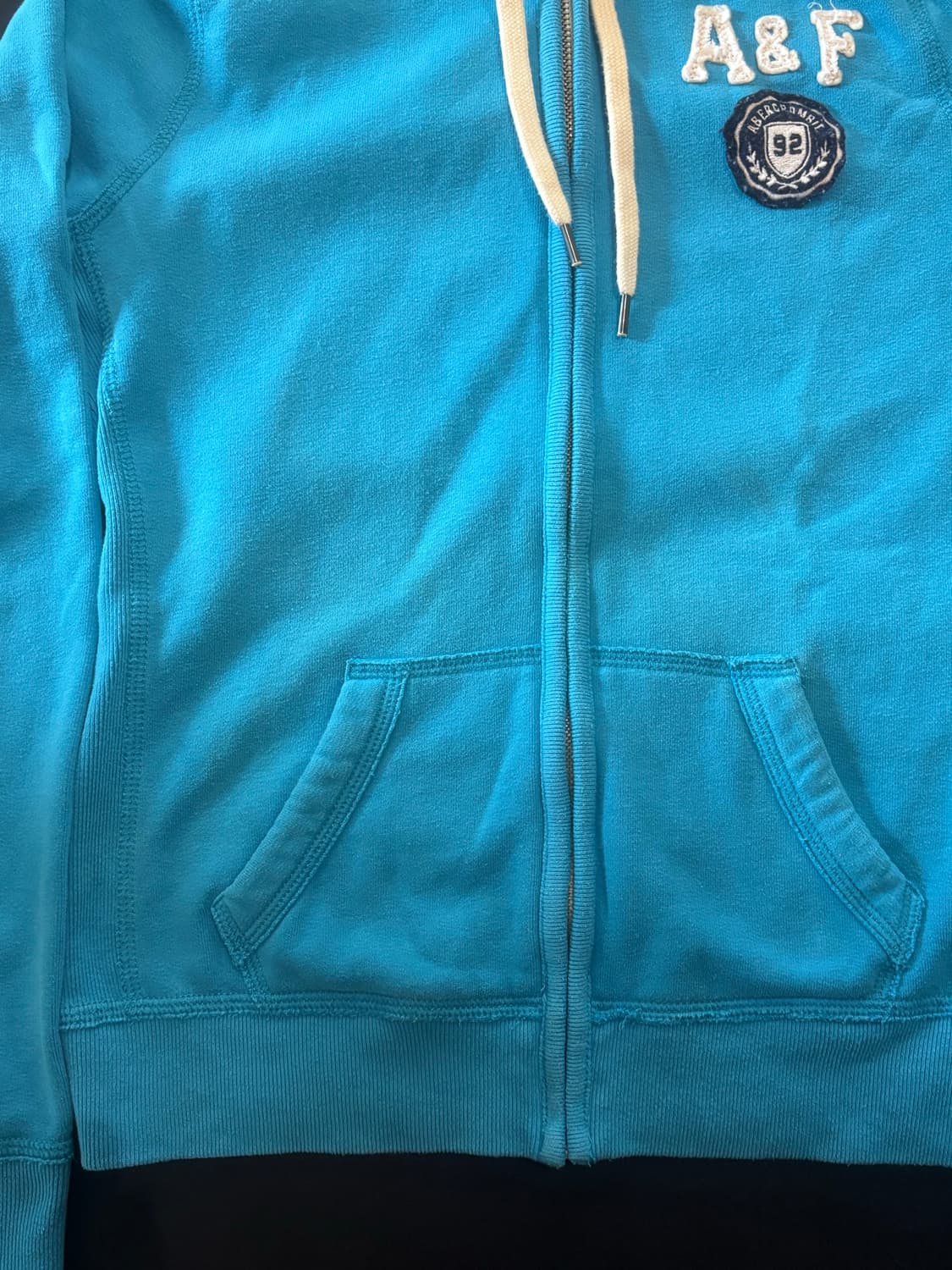 아베크롬비 후드집업 블루 M 상품이미지3