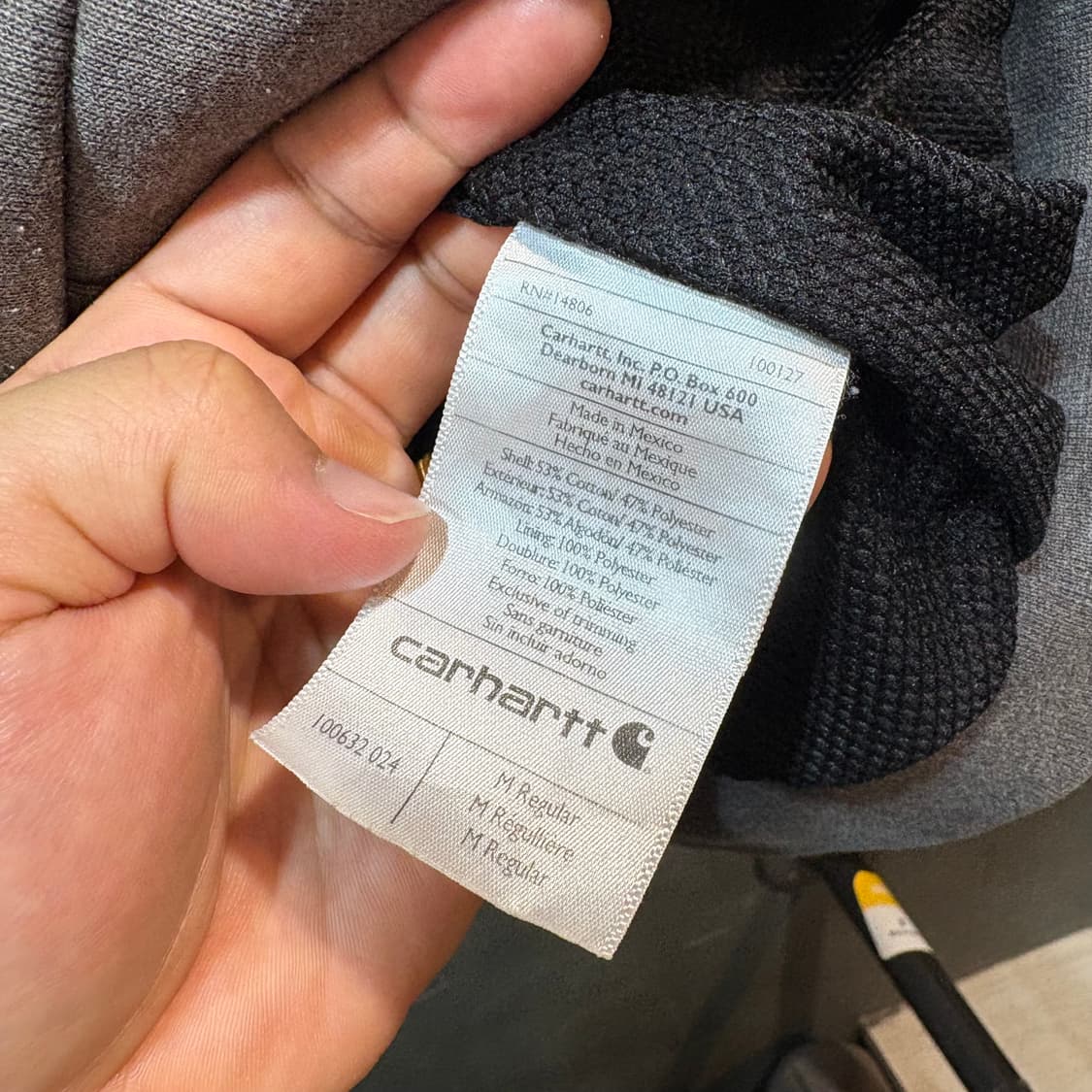 [M] CARHARTT 칼하트 써멀 후드 집업 상품이미지7