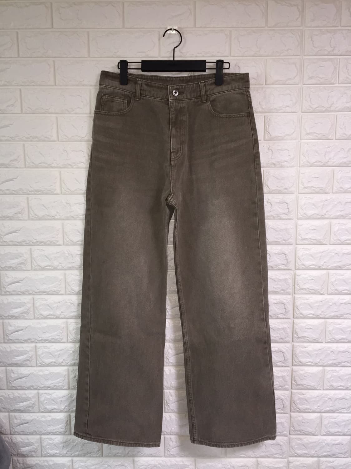 쿠어 coor 와이드레그 가먼트다잉 진스 토프 M 상품이미지1