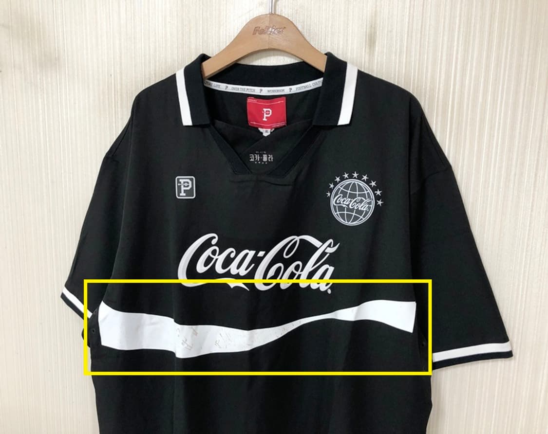 (2) 오버더피치X코카콜라 콜라보 풋볼져지 XL 상품이미지5