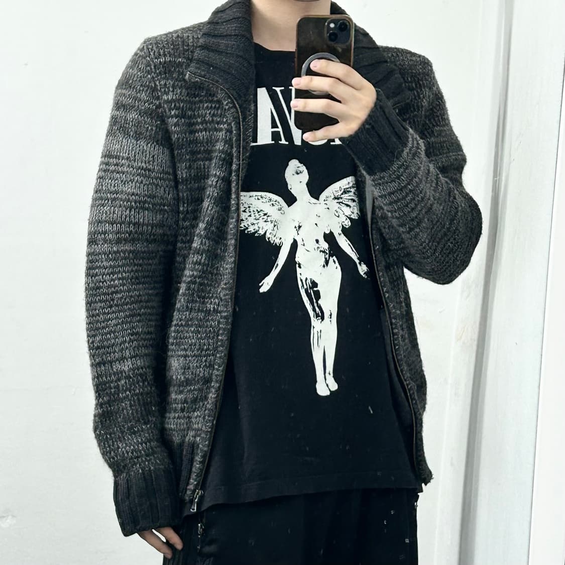 돌체앤가바나 아카이브 알파카 니트 자켓 상품이미지5