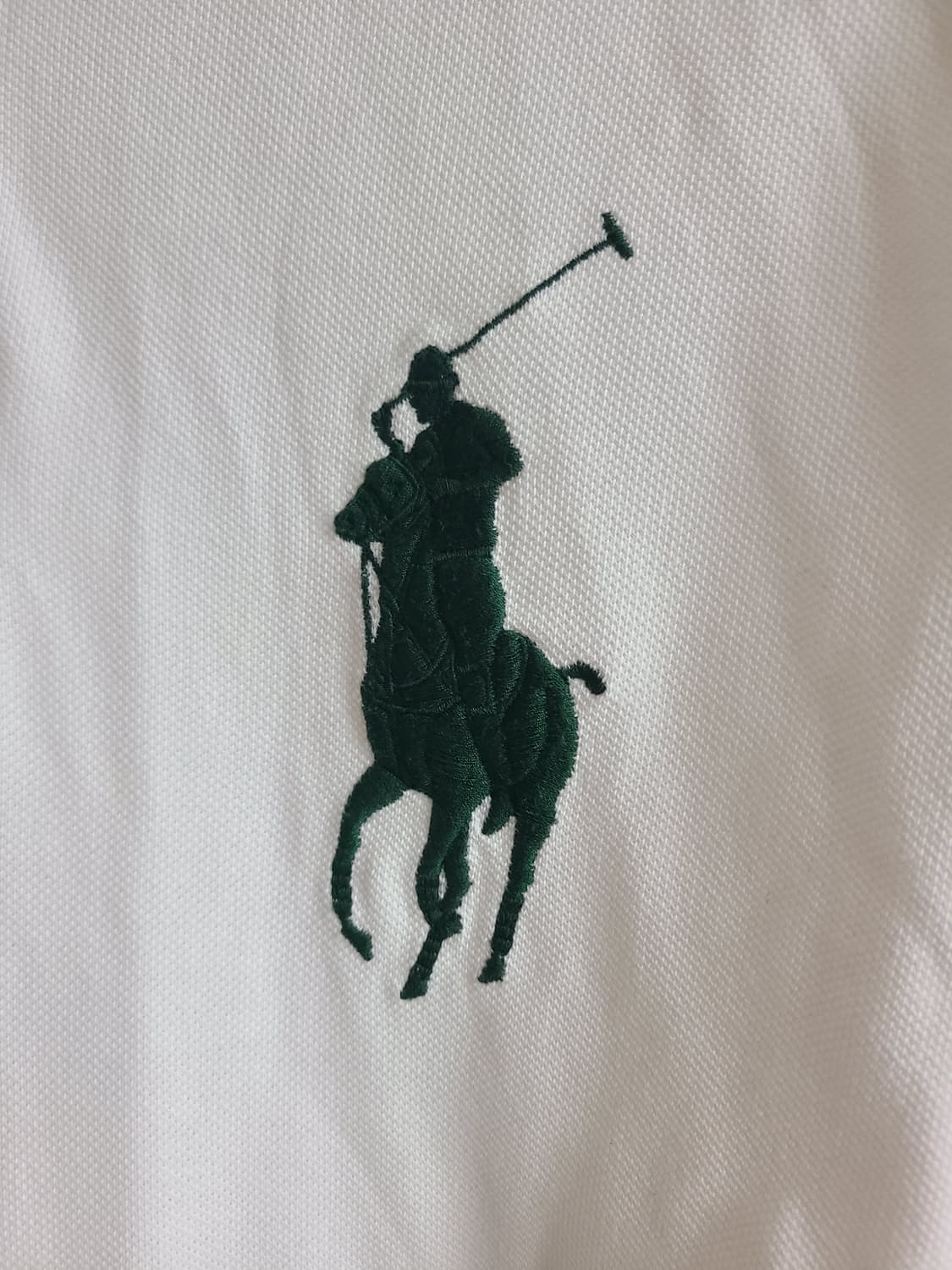 폴로 랄프로렌 화이트 긴팔 카라티(실100-105) 상품이미지2