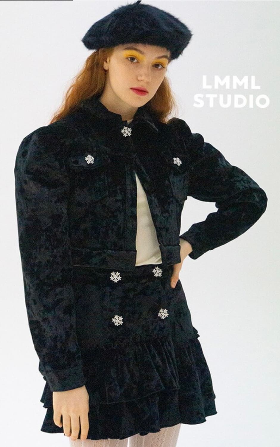 LMML STUDIO 벨벳 미니 스커트 상품이미지5