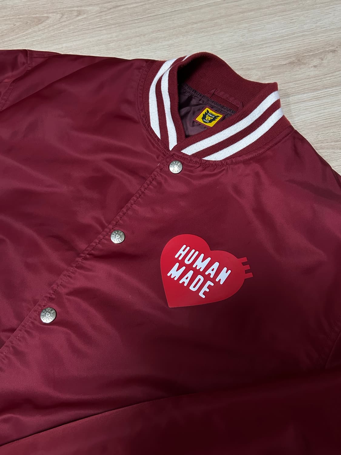 휴먼메이드 나일론 스타디움 자켓 버건디 S 상품이미지1