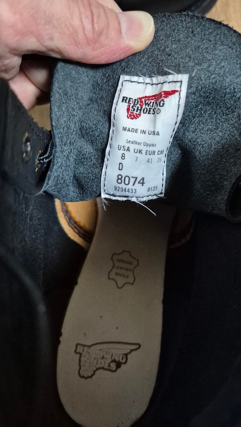 레드윙 8074 블랙 8사이즈(260사이즈) 상품이미지6