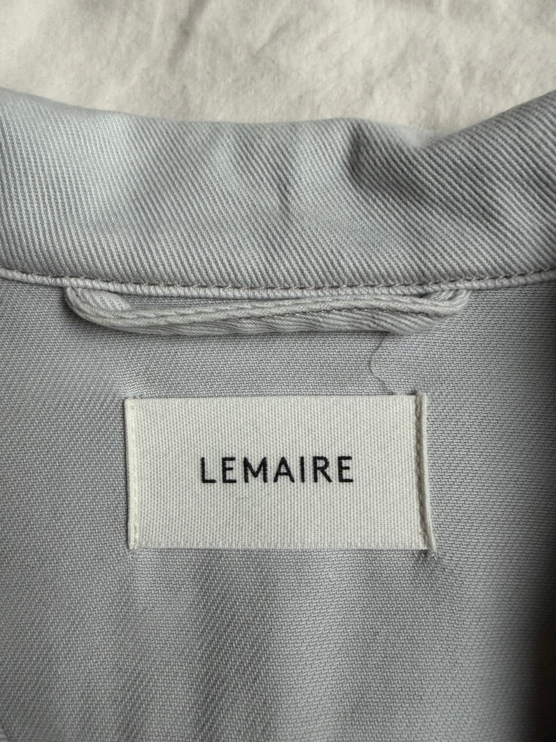 르메르 박시 자켓 데님 스노우 그레이 Lemaire Boxy Jacket 상품이미지6