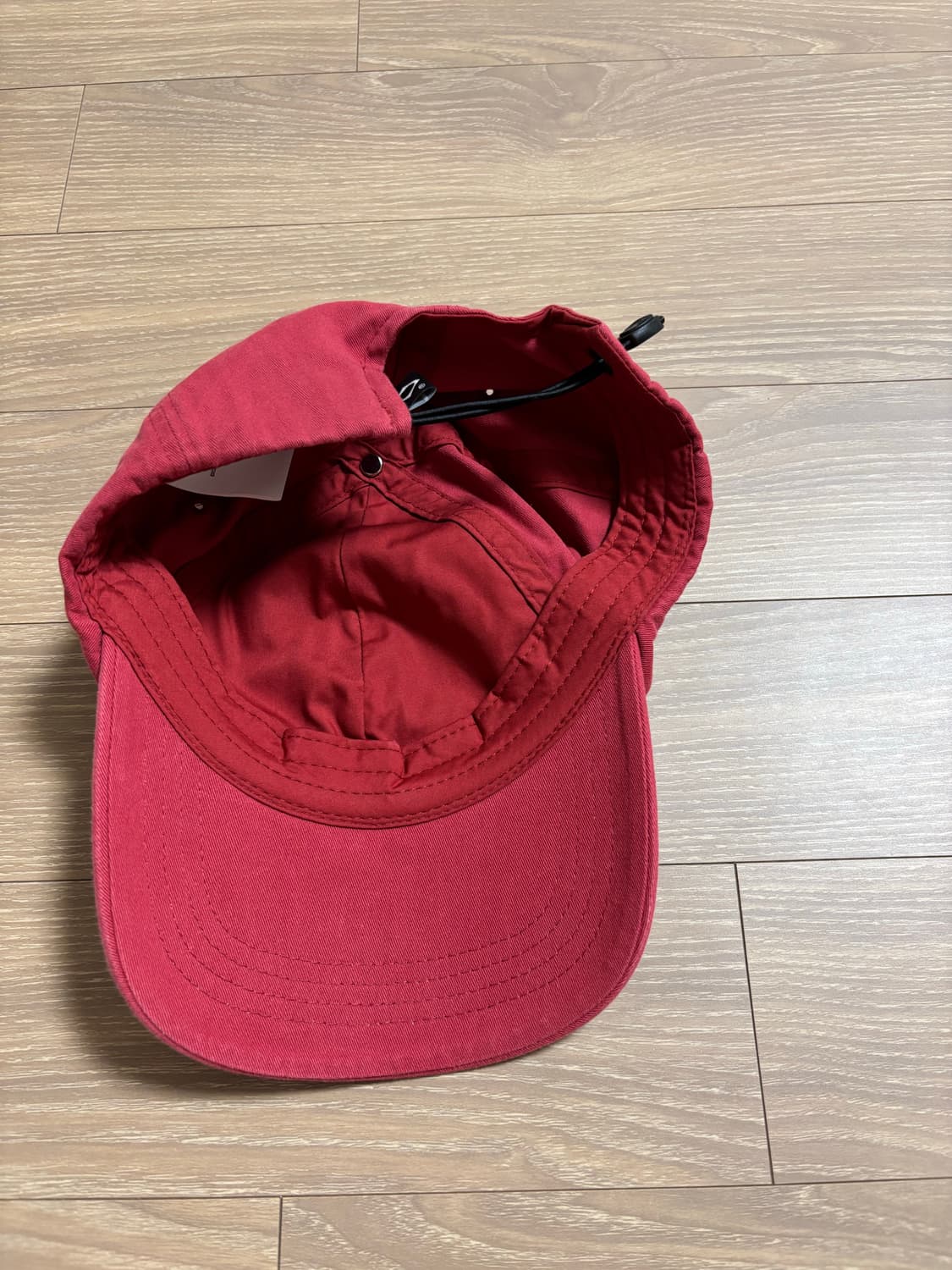 Rhombus String Ball Cap - Red 상품이미지3