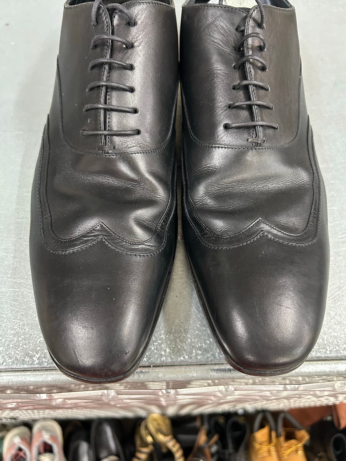 에르메네질도 제냐 레더 로퍼 블랙 uk11 상품이미지10