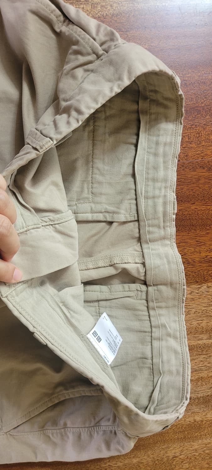👔남성35인치👔유니클로 반바지 베이지 상품이미지4