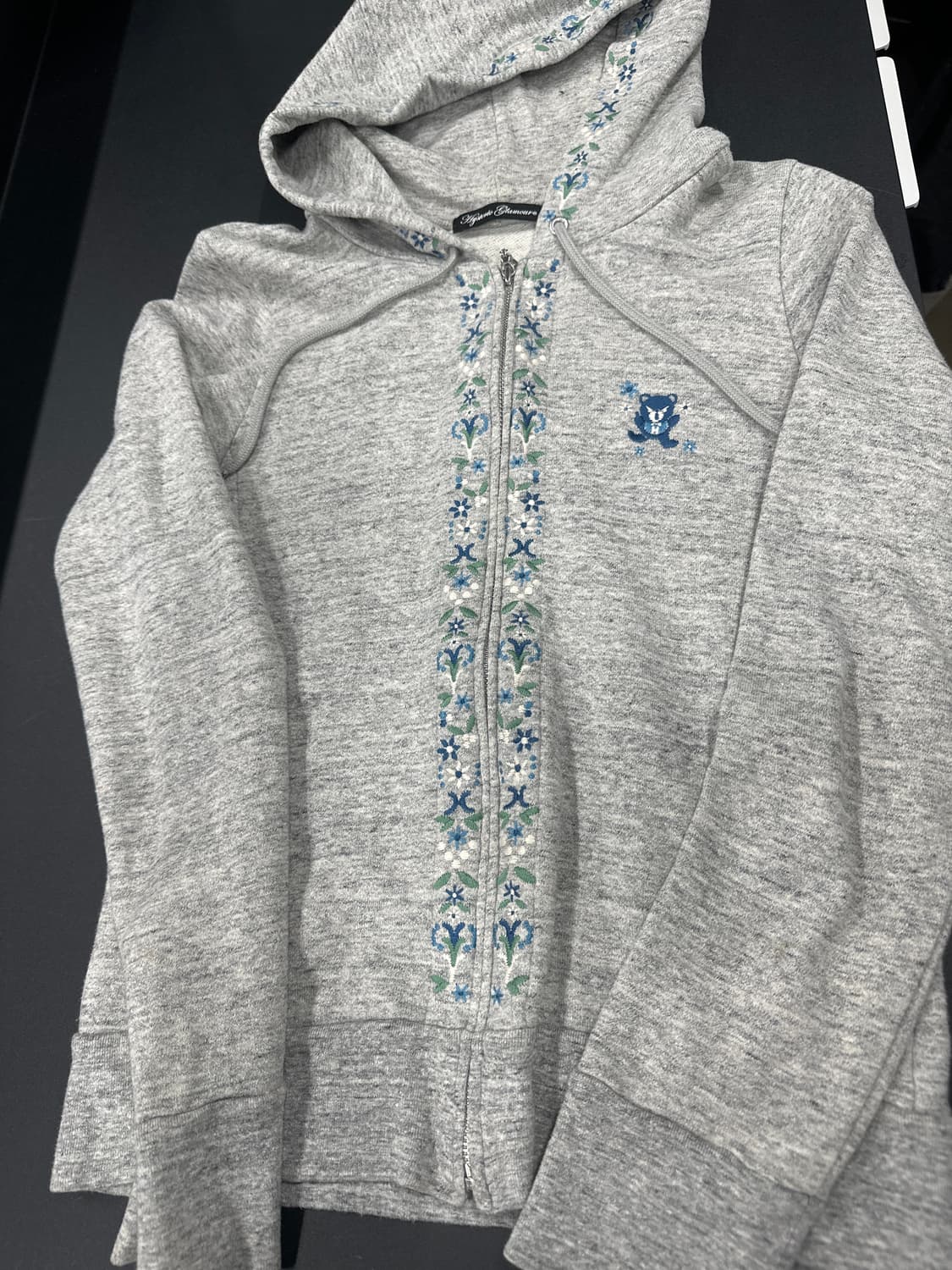 히스테릭 글래머 퍽베어 플라워 자수 후드 상품이미지5