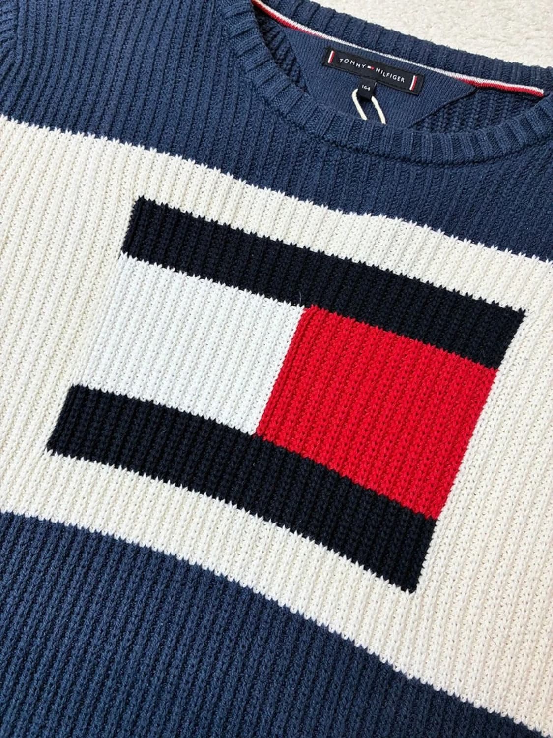 타미힐피거 스트럭처 플래그 크루넥 스웨터 PN6115    상품이미지3