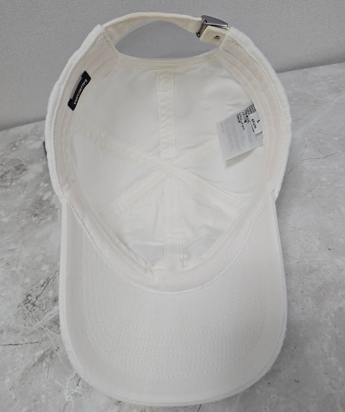 발렌시아가 부산 로고 볼캡 모자 L사이즈 판매 상품이미지7