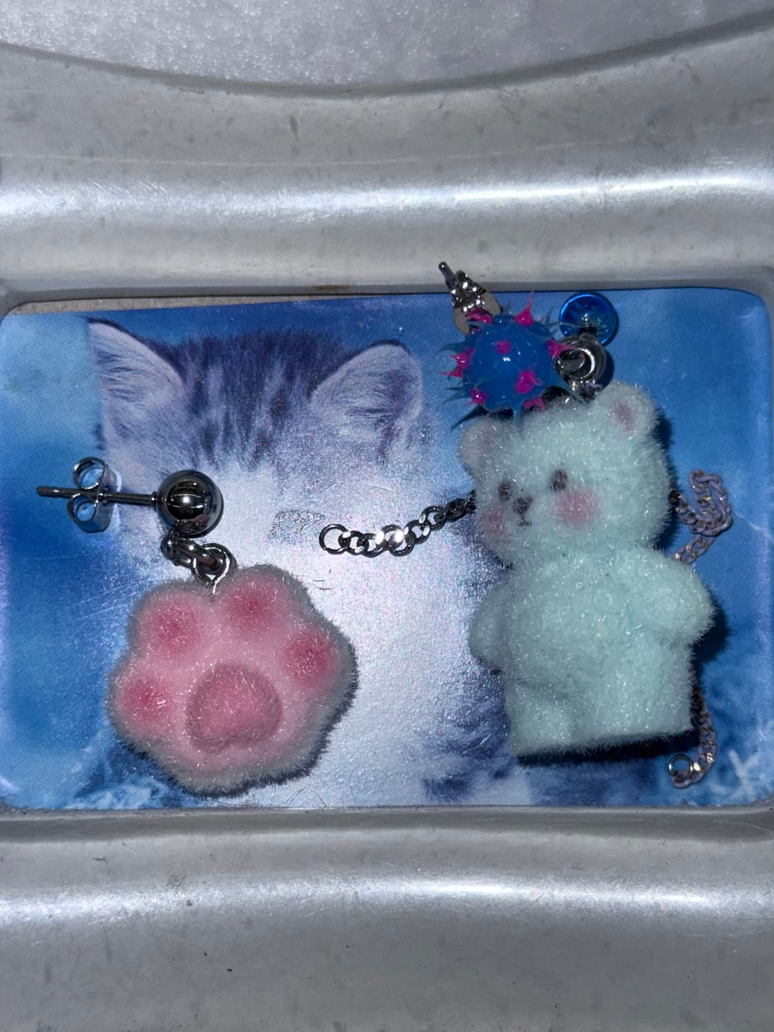 blue bear earring by PJM 상품이미지3