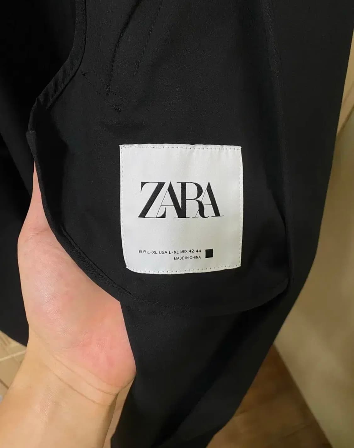 자라 블랙 롱 트렌치코트 XL 상품이미지4