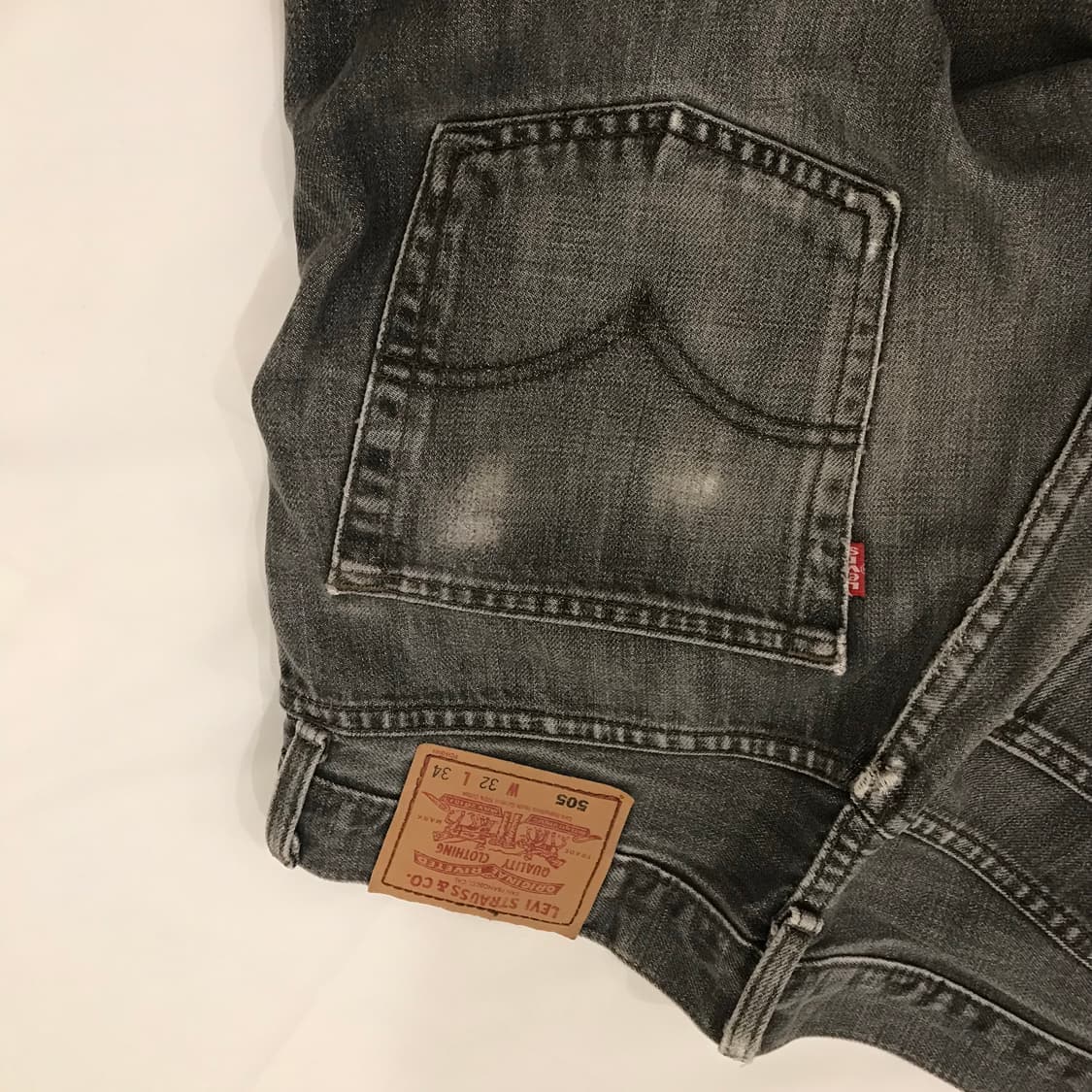 리바이스 505 MADE IN JAPAN 흑청 데님 32/34 상품이미지3