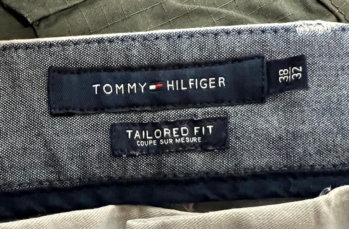 타미힐피거 남자 면바지 춘추 치노팬츠 캐주얼 9부핏 솔리드 XXXL 38 상품이미지4