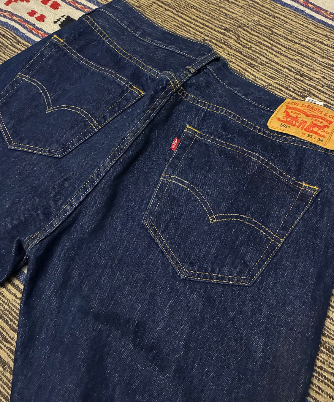 (35)Levis 리바이스 501 진청 데님 청바지 스트레이트핏 상품이미지5