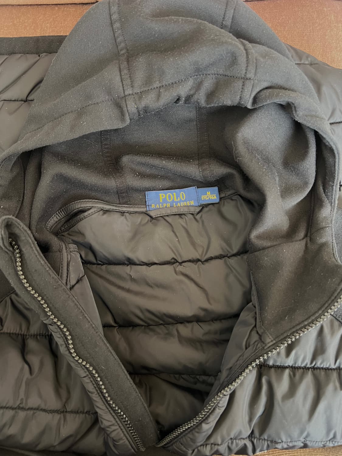 폴로랄프로렌 남성 블랙 후드집업점퍼 간절기점퍼 상품이미지5