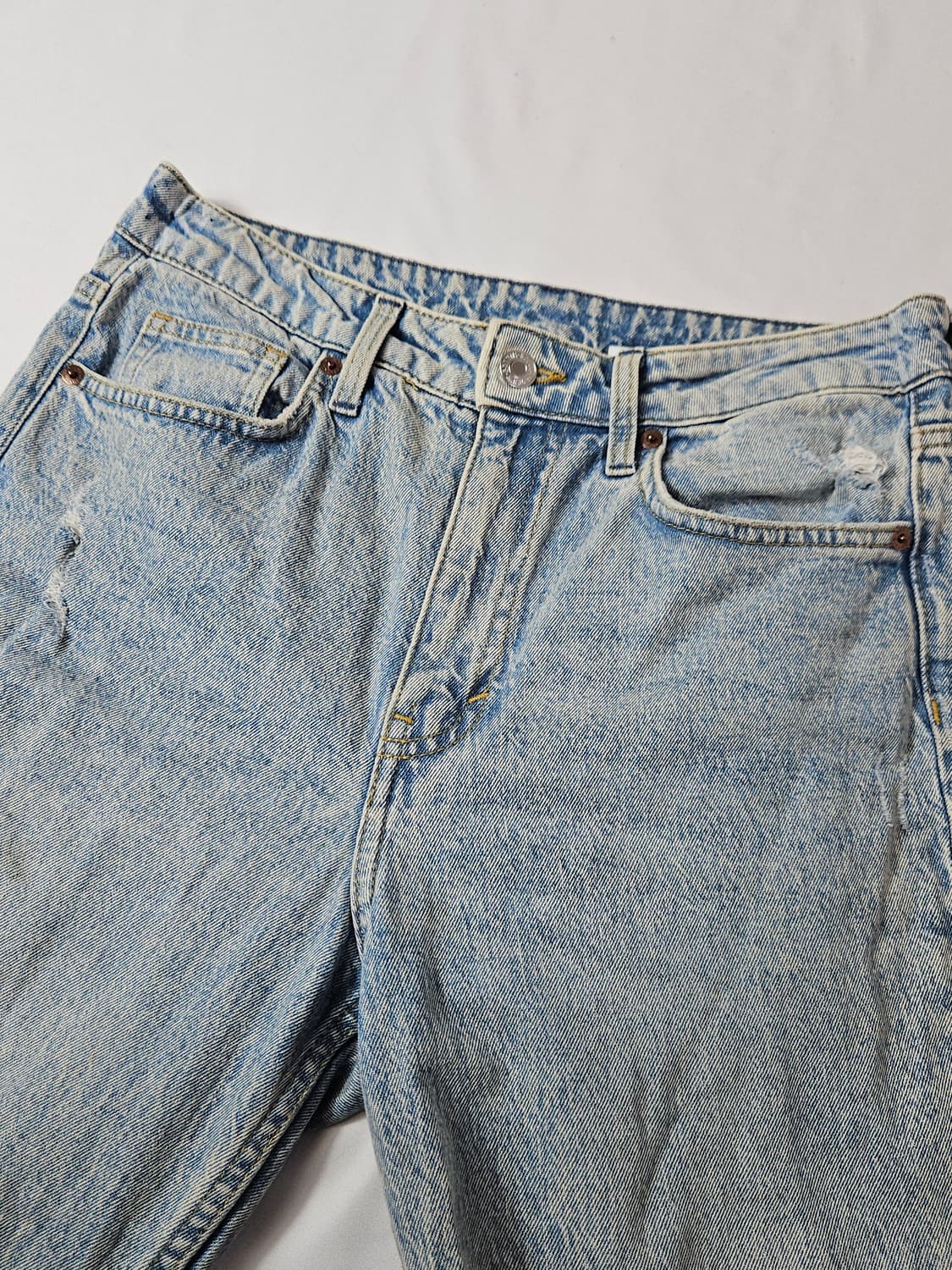 H&M 흐앤므 빈티지 스트레이트 워싱 데님팬츠 38 상품이미지2
