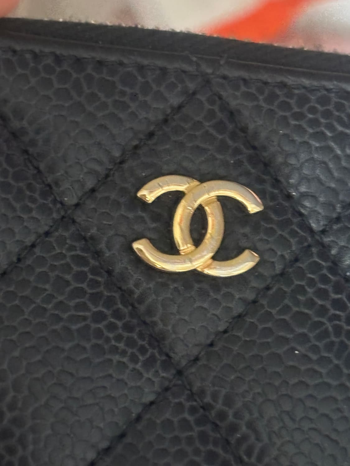 샤넬 캐비어 지퍼돌이 카드지갑 블랙 금장 상품이미지4