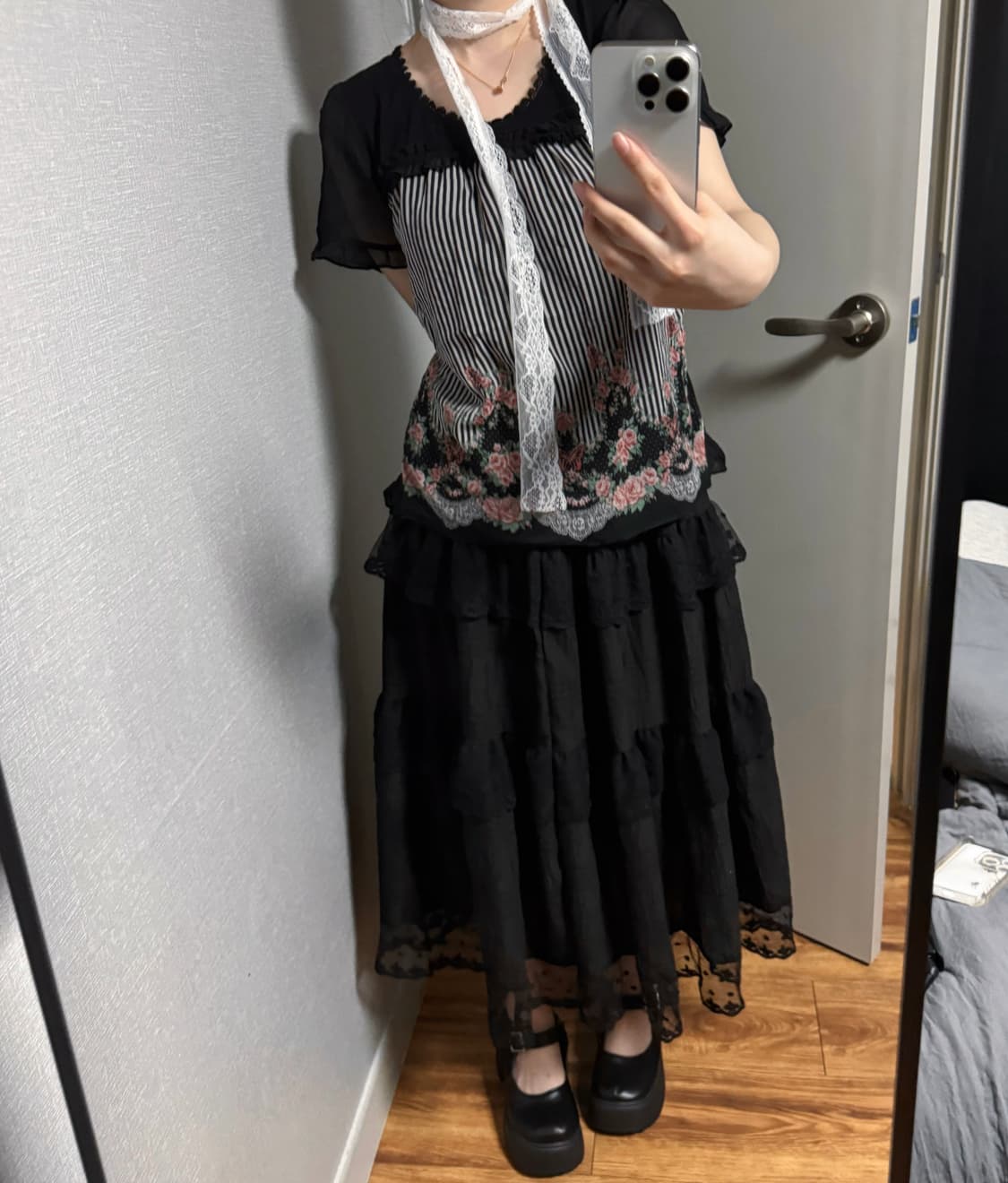 Axes femme frill 블라우스 로지 상품이미지2