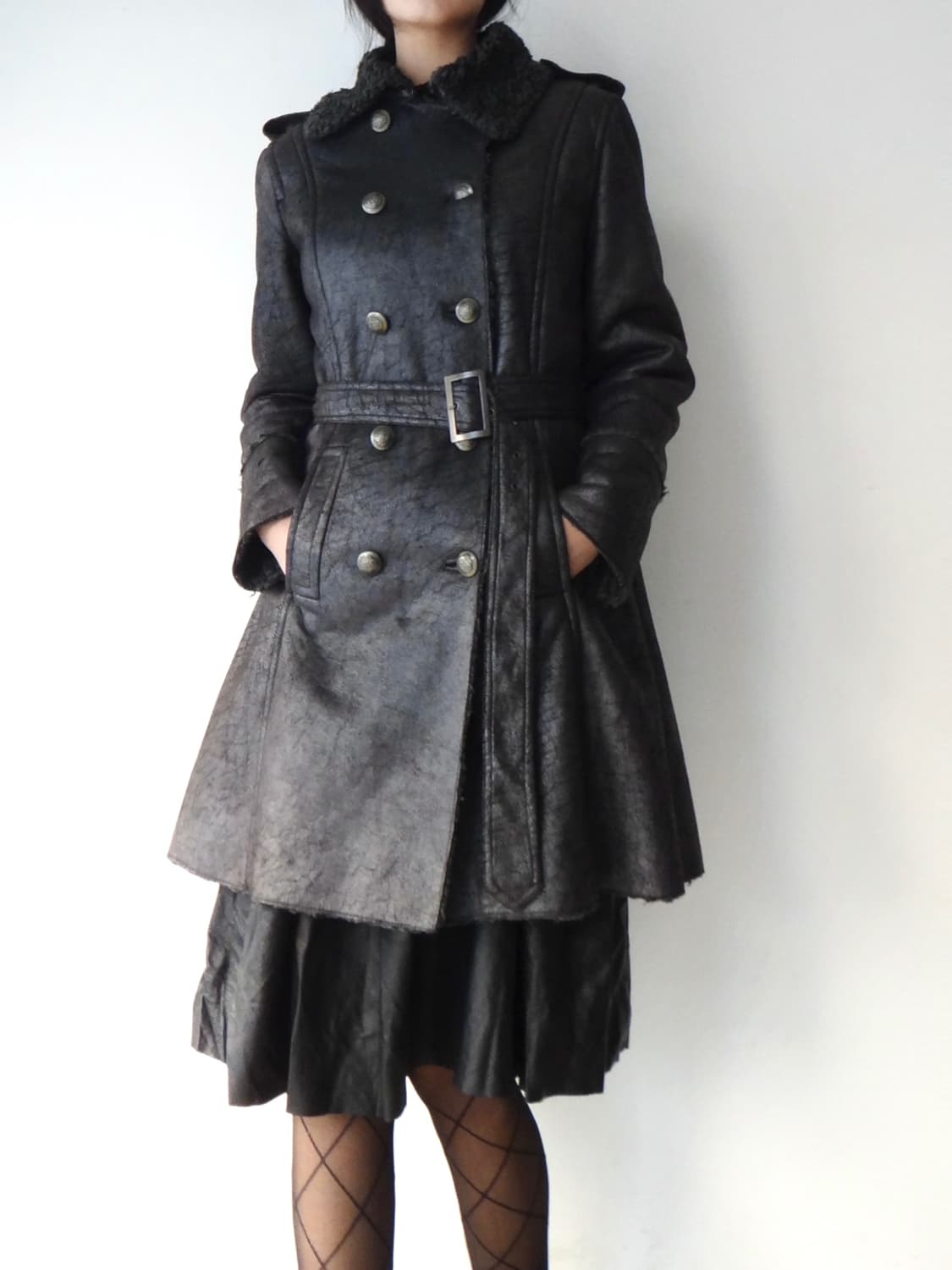 Double breastesd fur muston jacket  상품이미지5