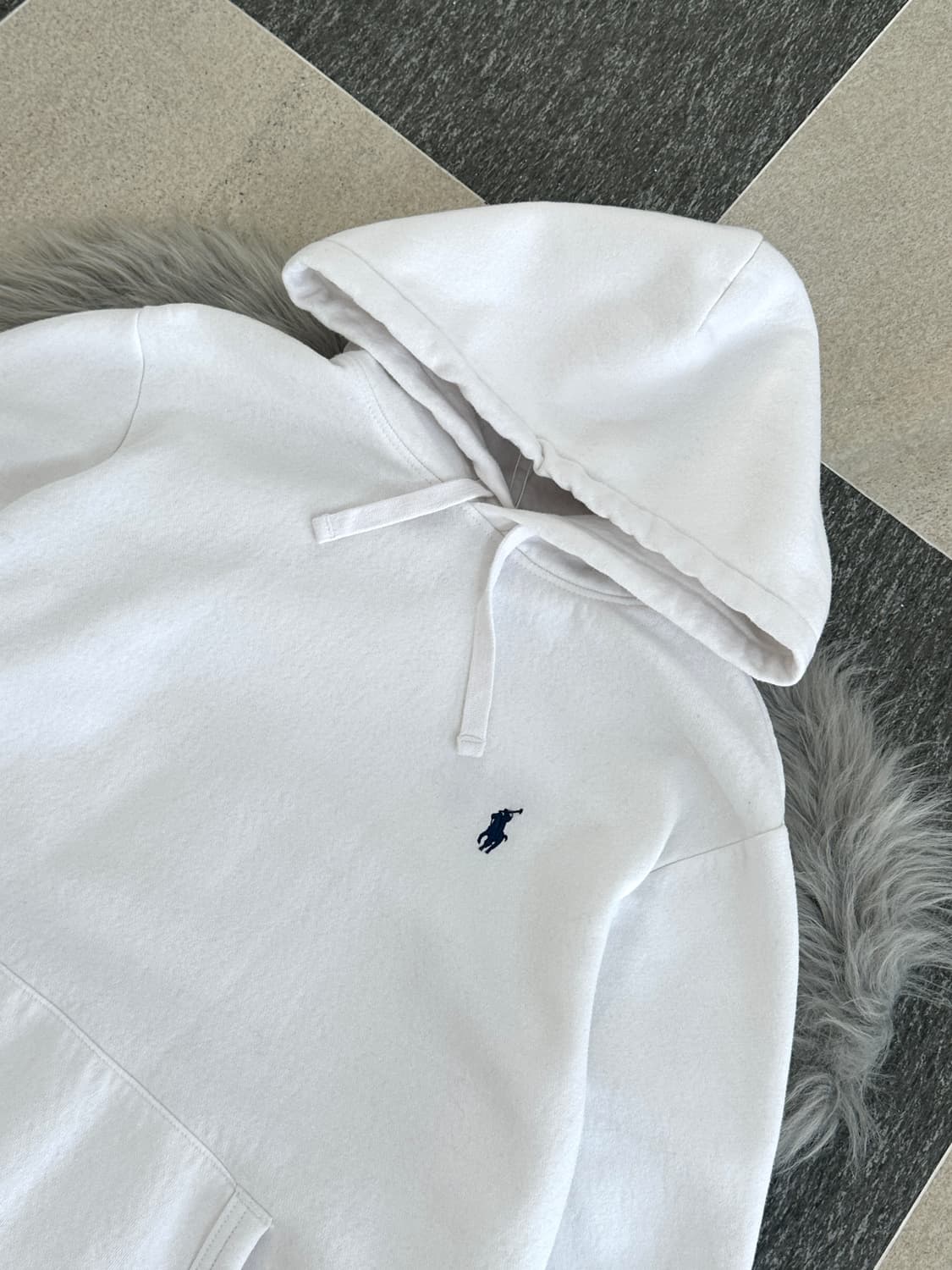 폴로 랄프로렌 화이트 후드 티셔츠 상품이미지7