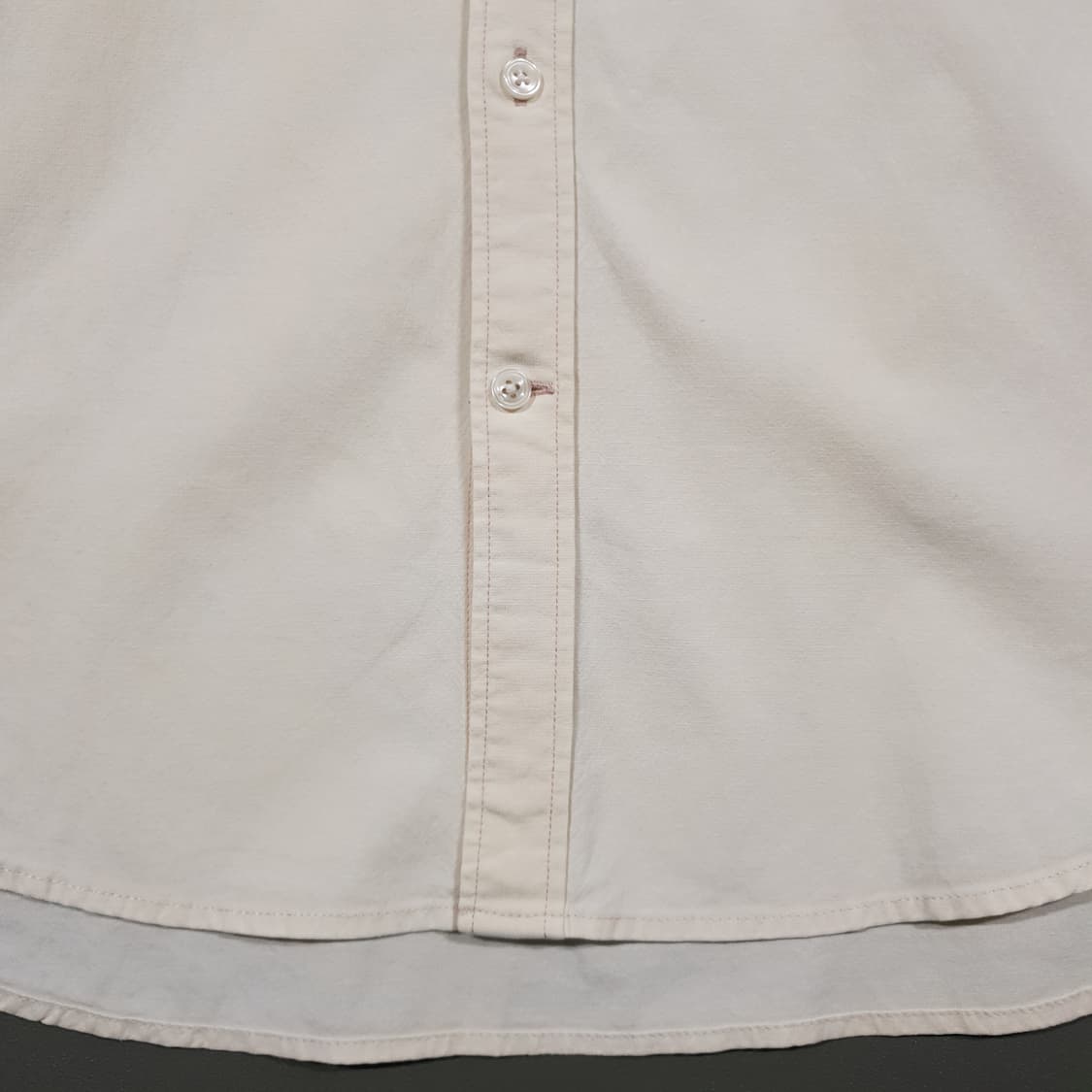 105) 라코스테 신형 20FW 크록 옥스포드 솔리드 셔츠 남방 베이지 상품이미지6