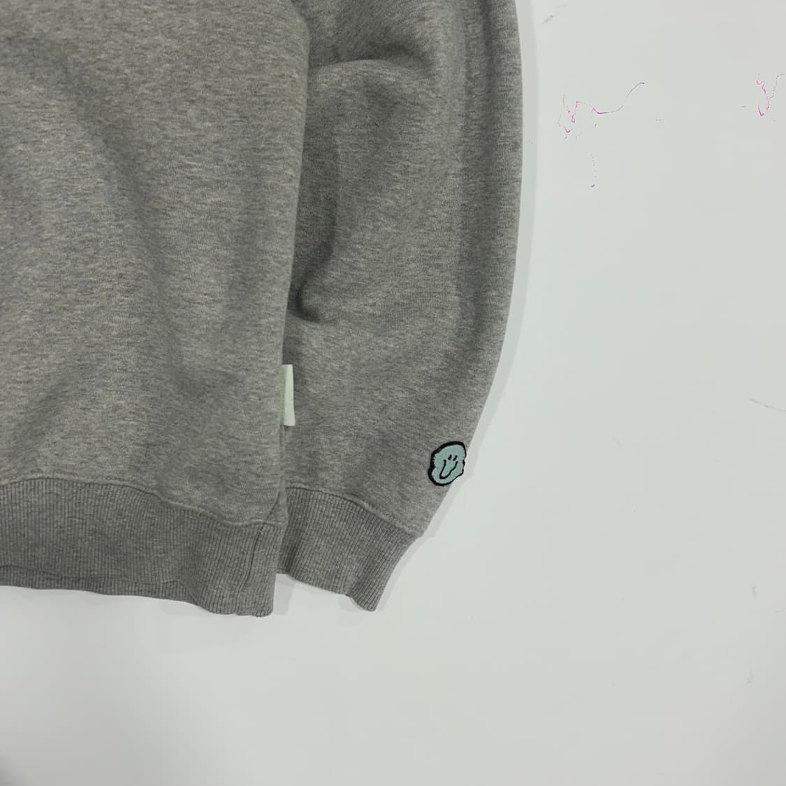 Niceghostclub 나이트고스트클럽 레드 로고 그레이 후드티 상품이미지4