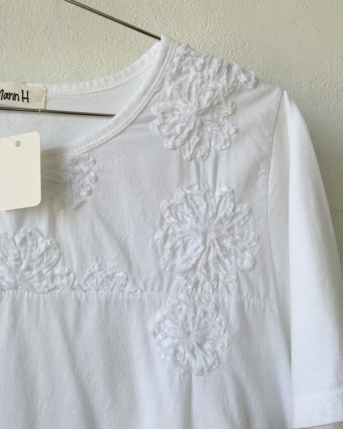 Flower fringe pattern t shirt 상품이미지3