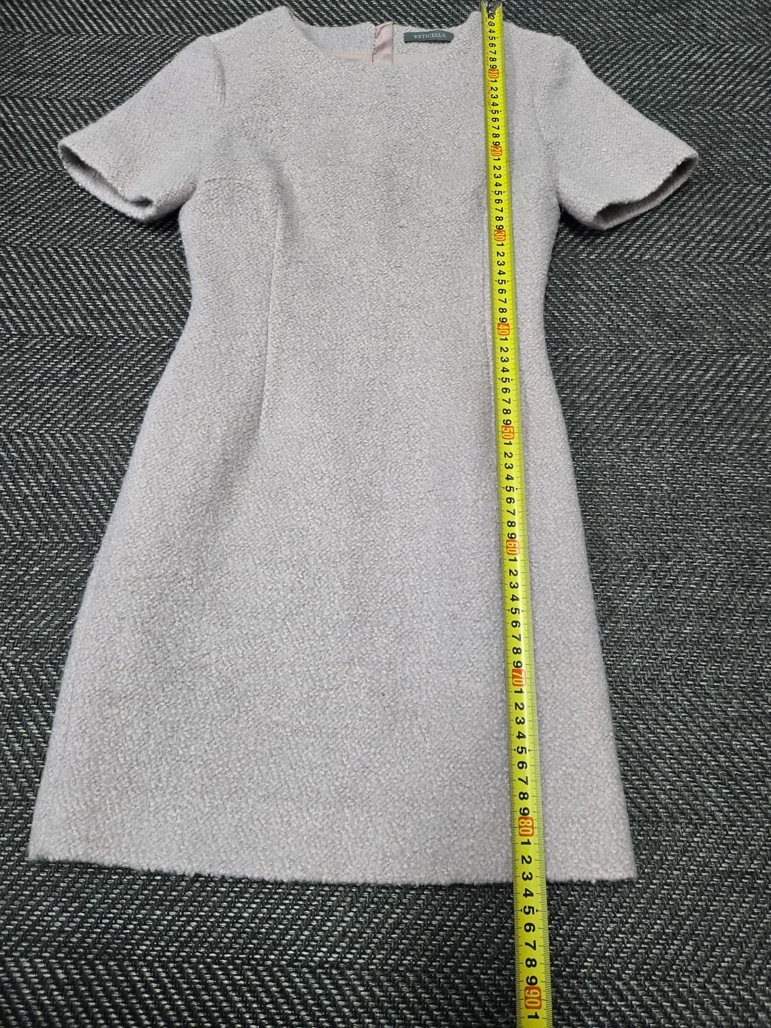 레티첼라 울60% 트위드 반팔 미니 원피스 상품이미지9