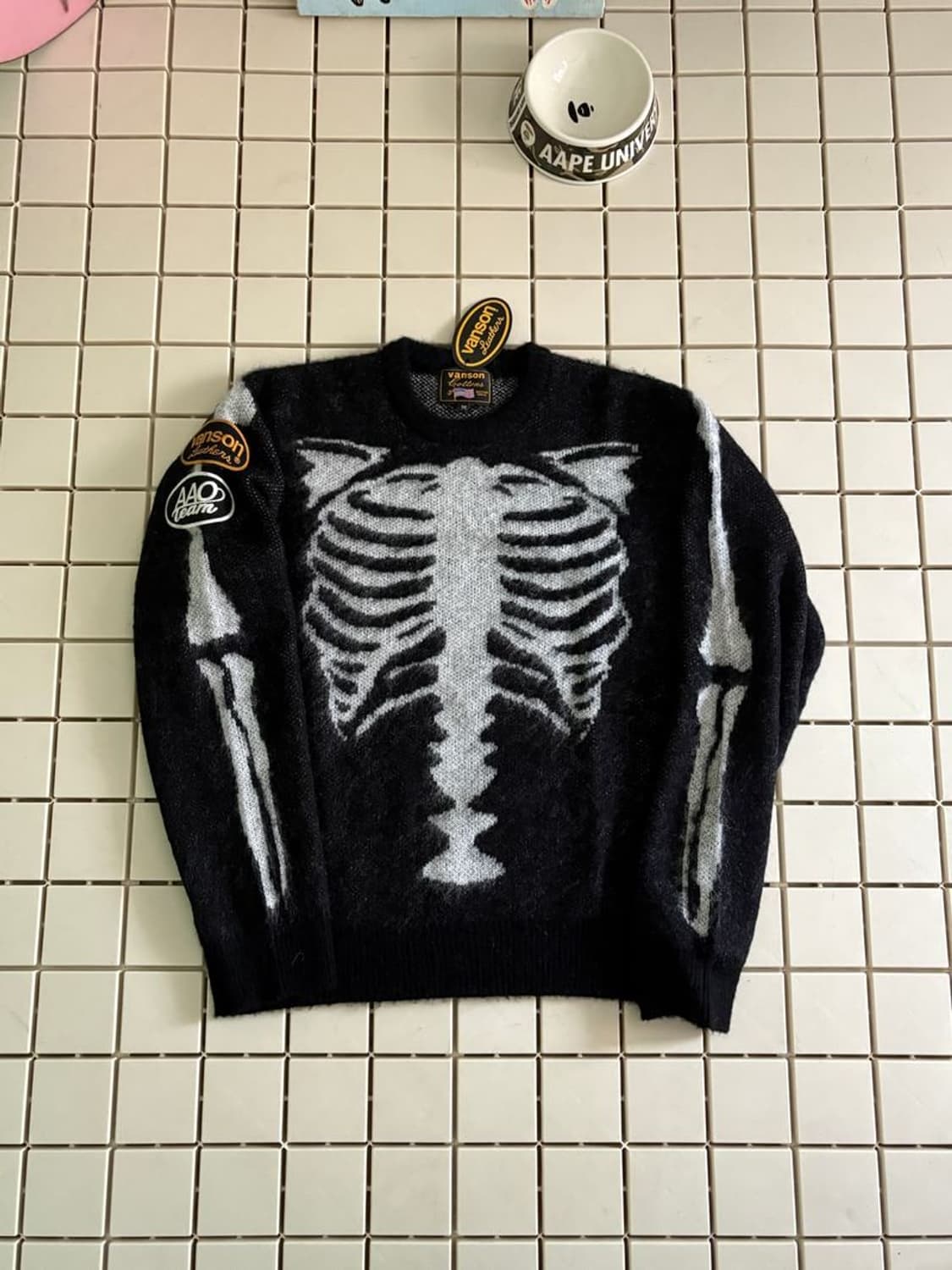 BONE MOHAIR KNIT 리얼본 모헤어 니트 AAV-2501 상품이미지7