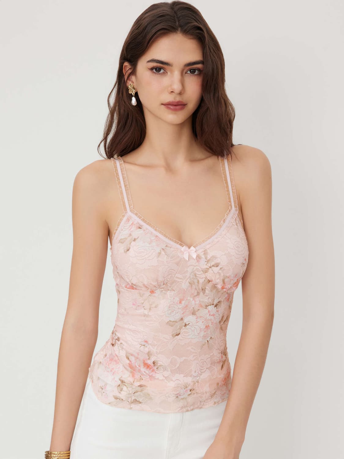 샵사이다 pink flower cami top 상품이미지5