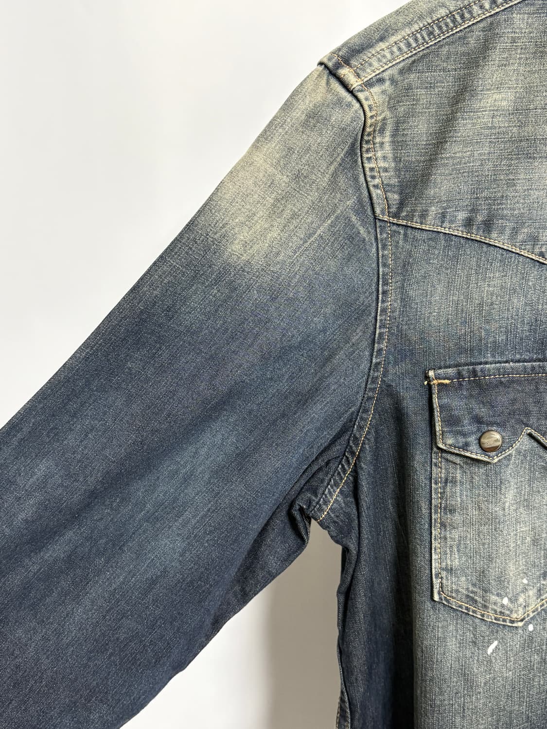 빈티지 페인팅 데님 셔츠 상품이미지7